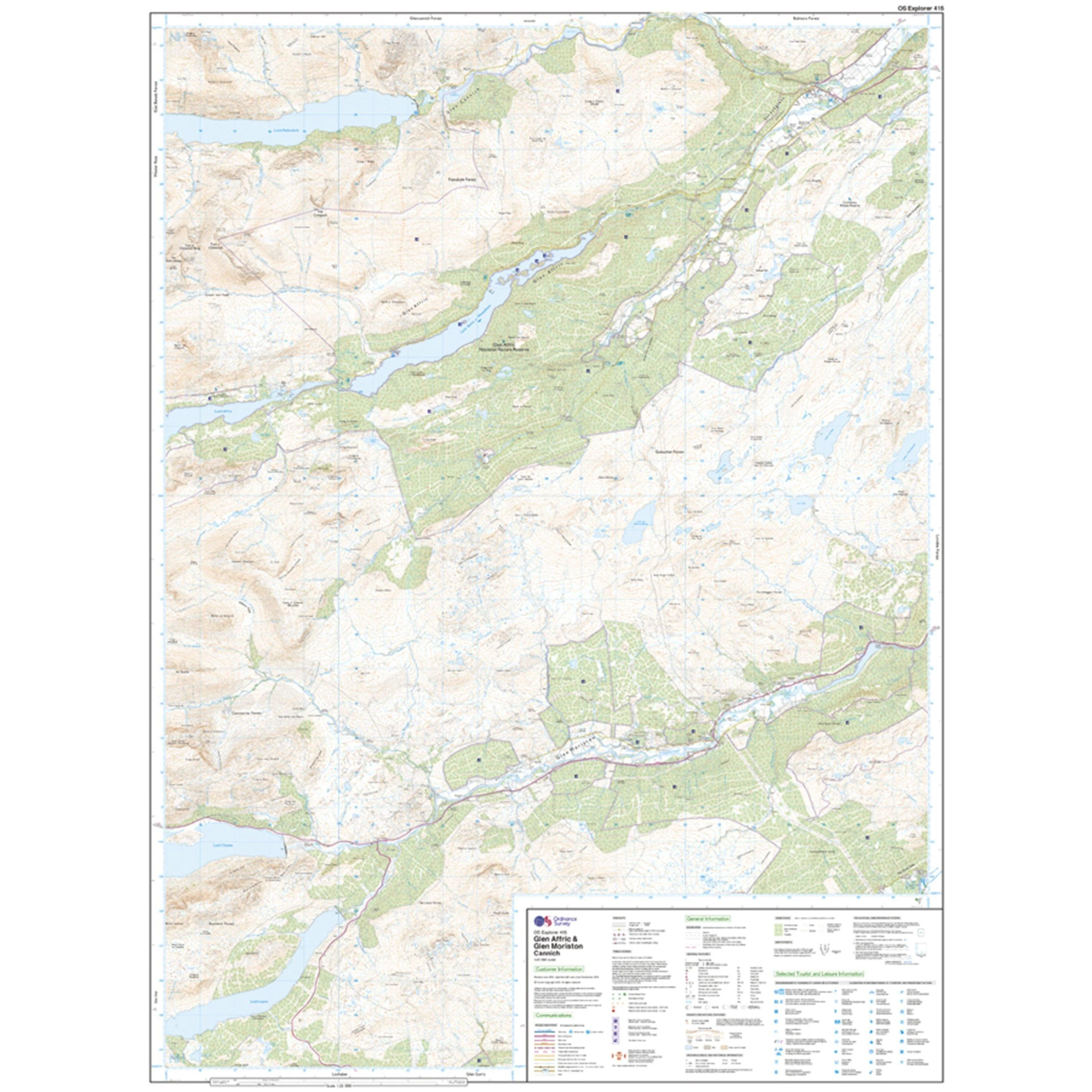 Explorer 415 Glen Affric & Glen Moriston Map With Digital Version - Image 3