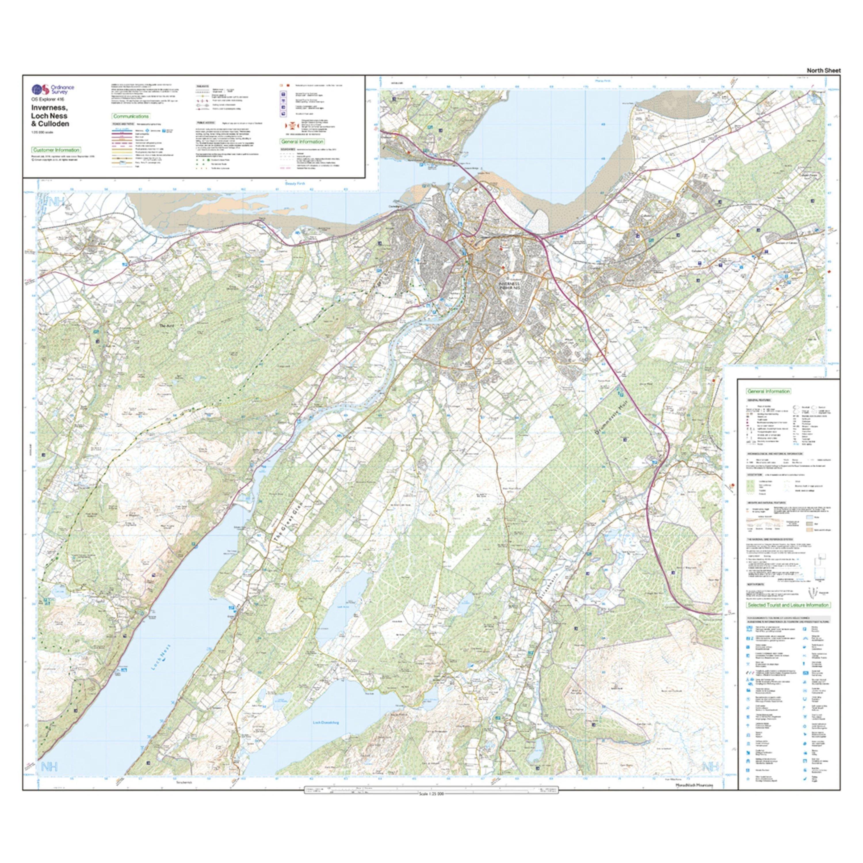 Explorer 416 Inverness, Loch Ness & Culloden Map With Digital Version - Image 3