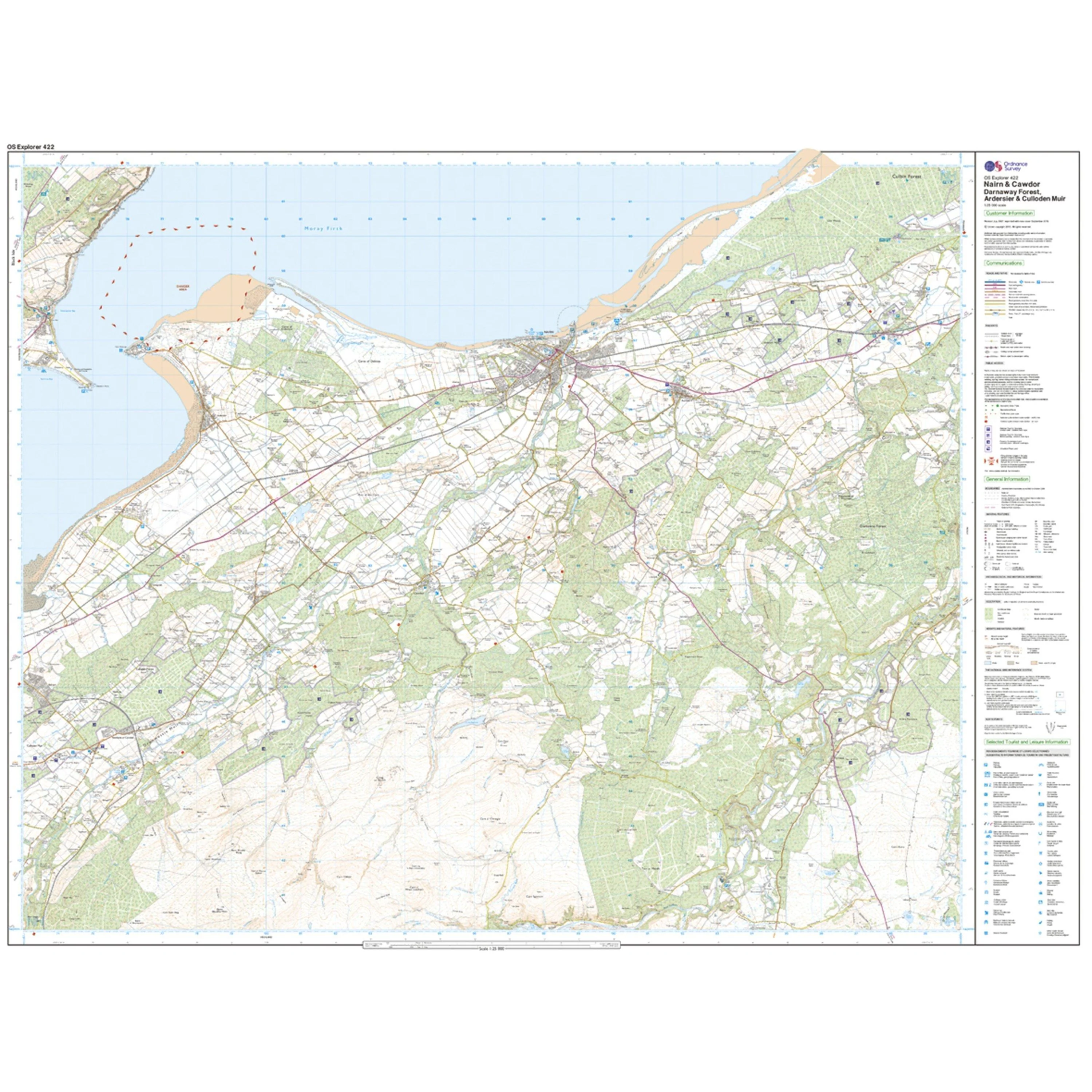 Explorer 422 Nairn & Cawdor Map With Digital Version - Image 3