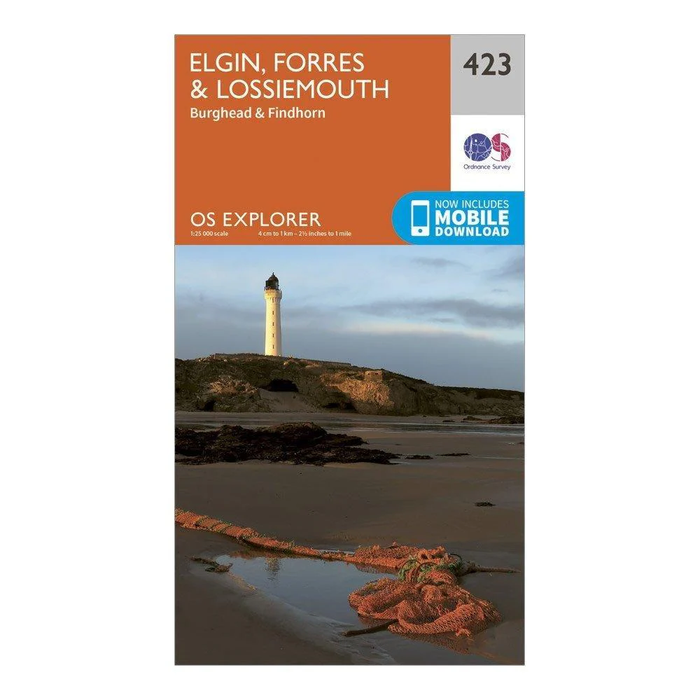 Explorer 423 Elgin, Forres & Lossiemouth Map With Digital Version - Image 4