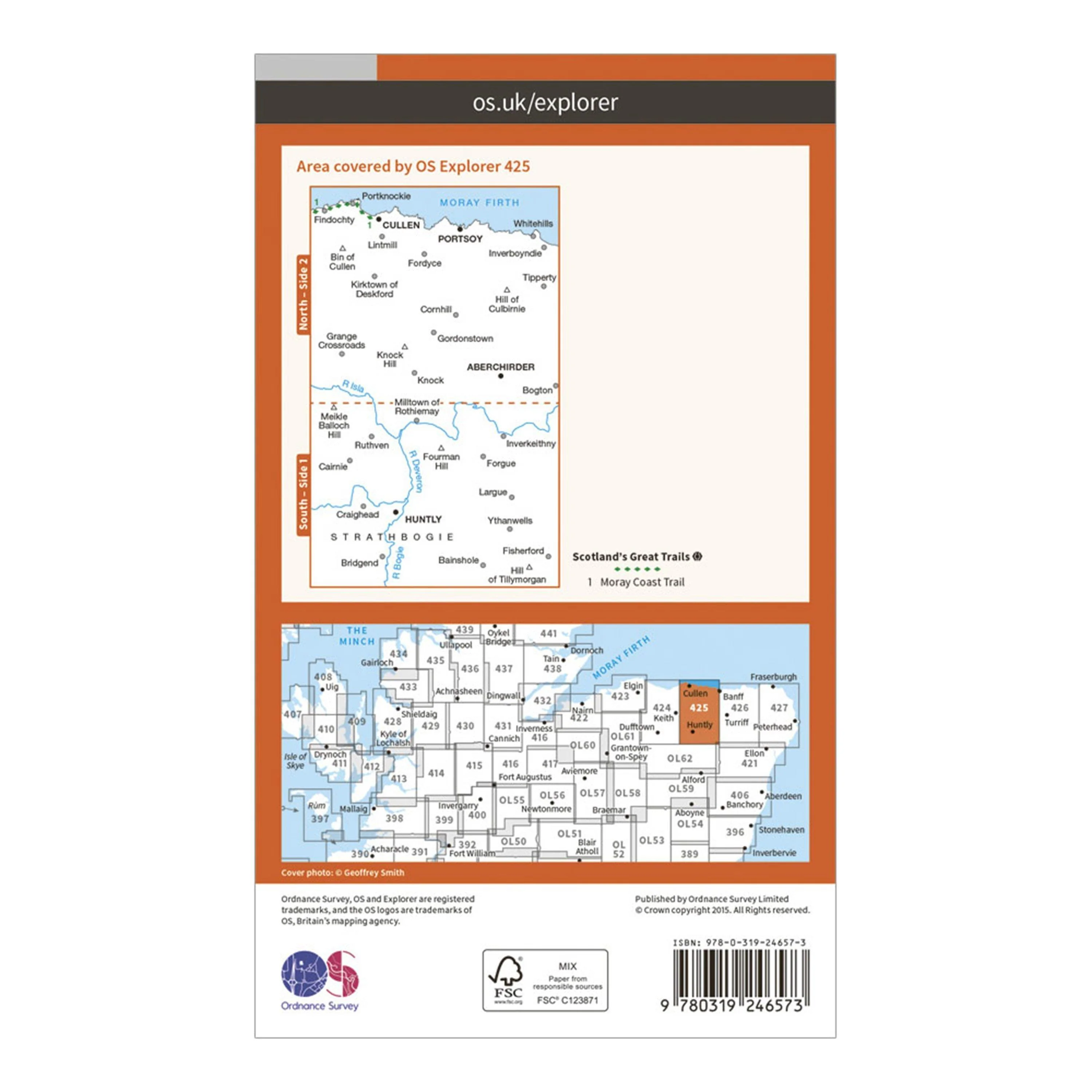 Explorer 425 Huntly & Cullen Map With Digital Version - Image 2