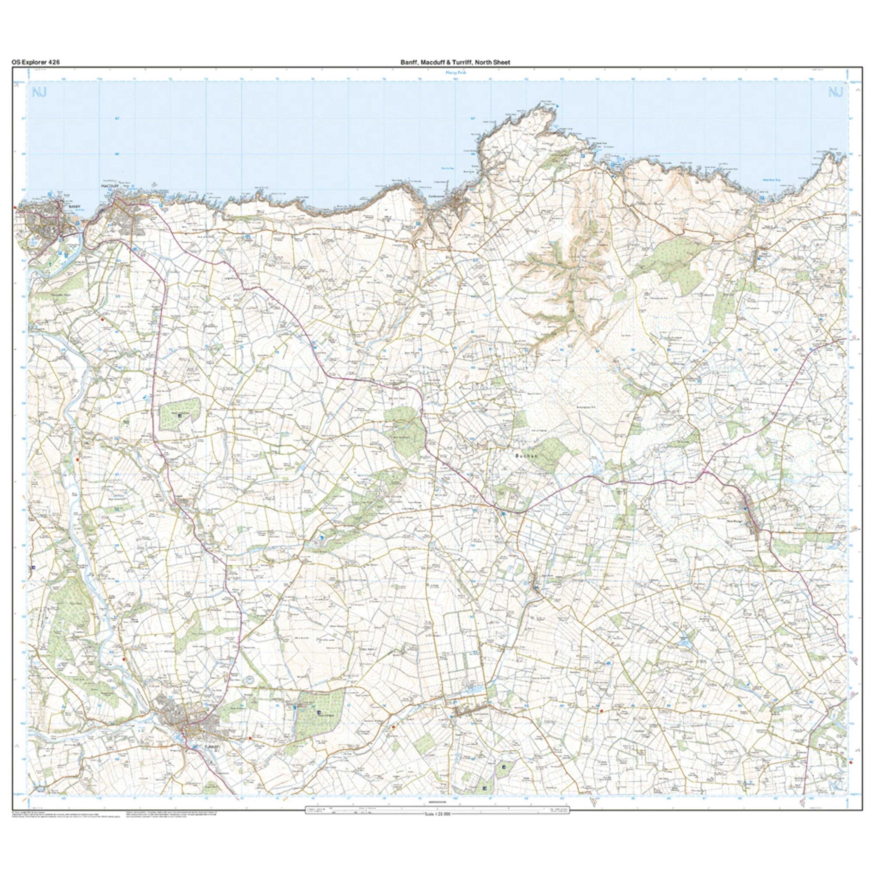 Explorer 426 Banff, Macduff & Turriff Map With Digital Version - Image 3