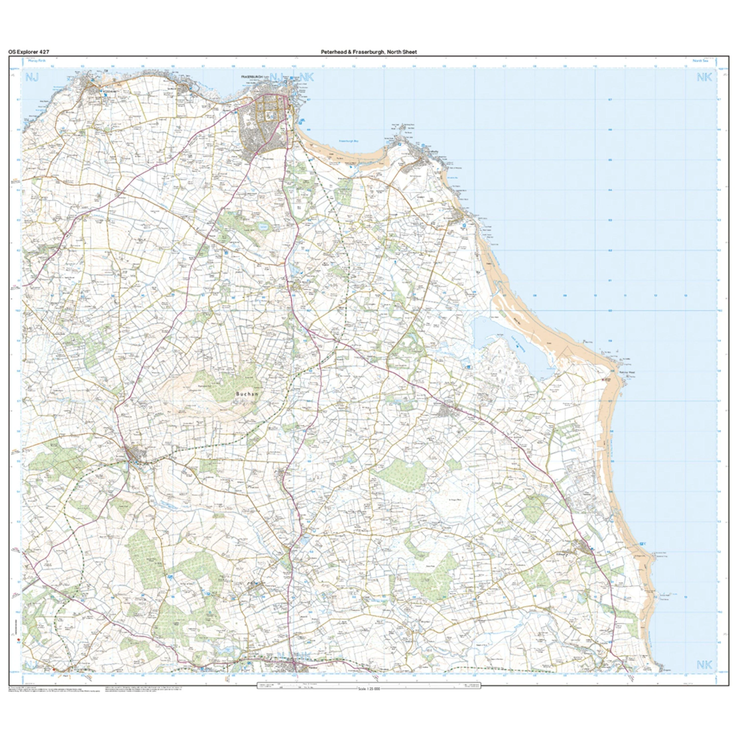 Explorer 427 Peterhead & Fraserburgh Map With Digital Version - Image 3