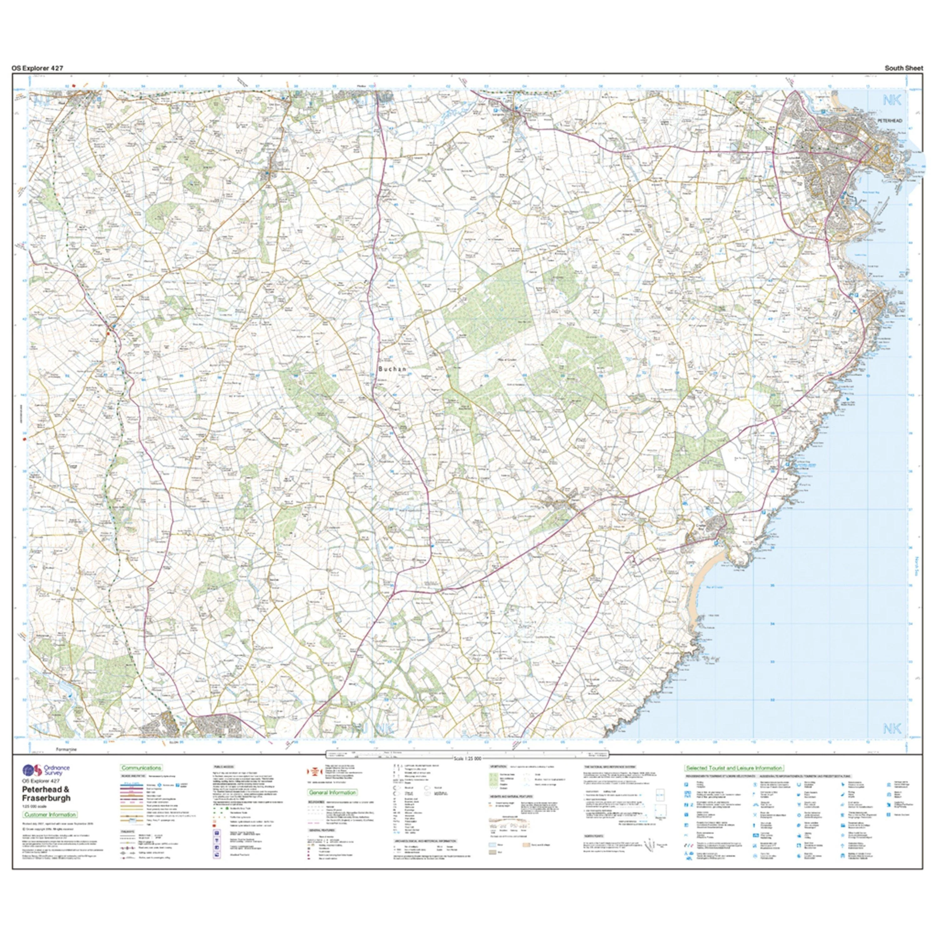 Explorer 427 Peterhead & Fraserburgh Map With Digital Version - Image 4