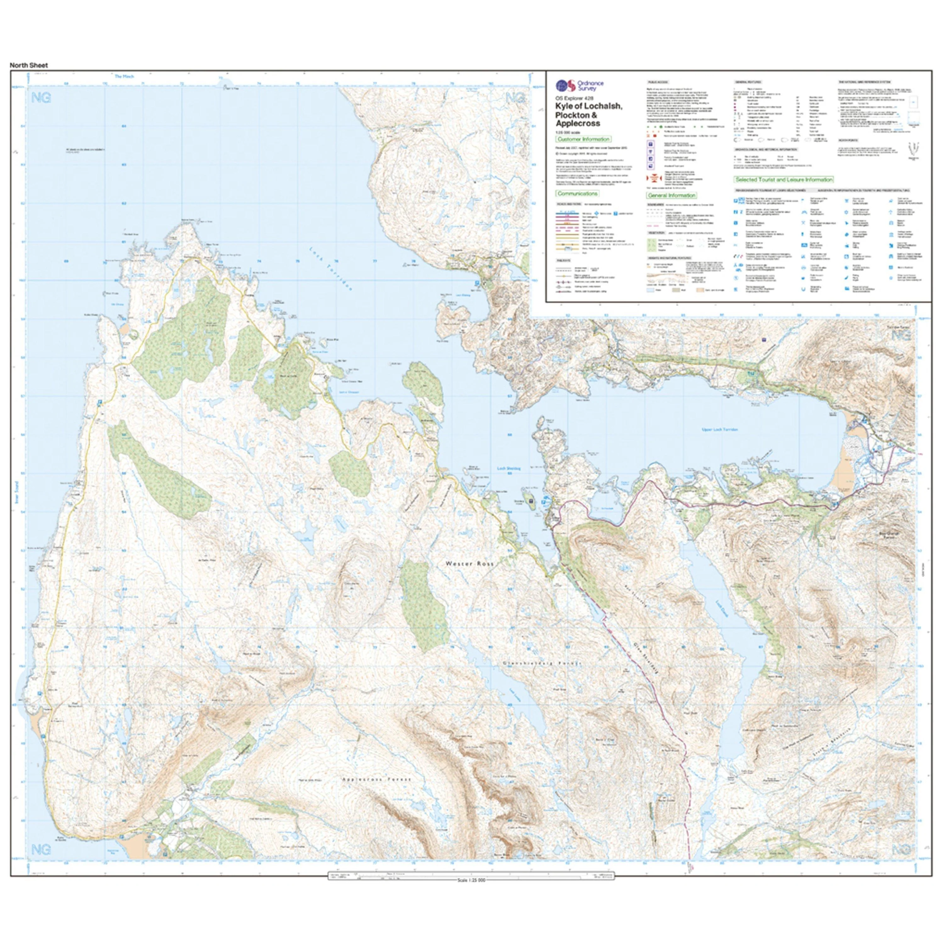 Explorer 428 Kyle of Lochalsh Plockton  Applecross Map With Digital Version - Image 3