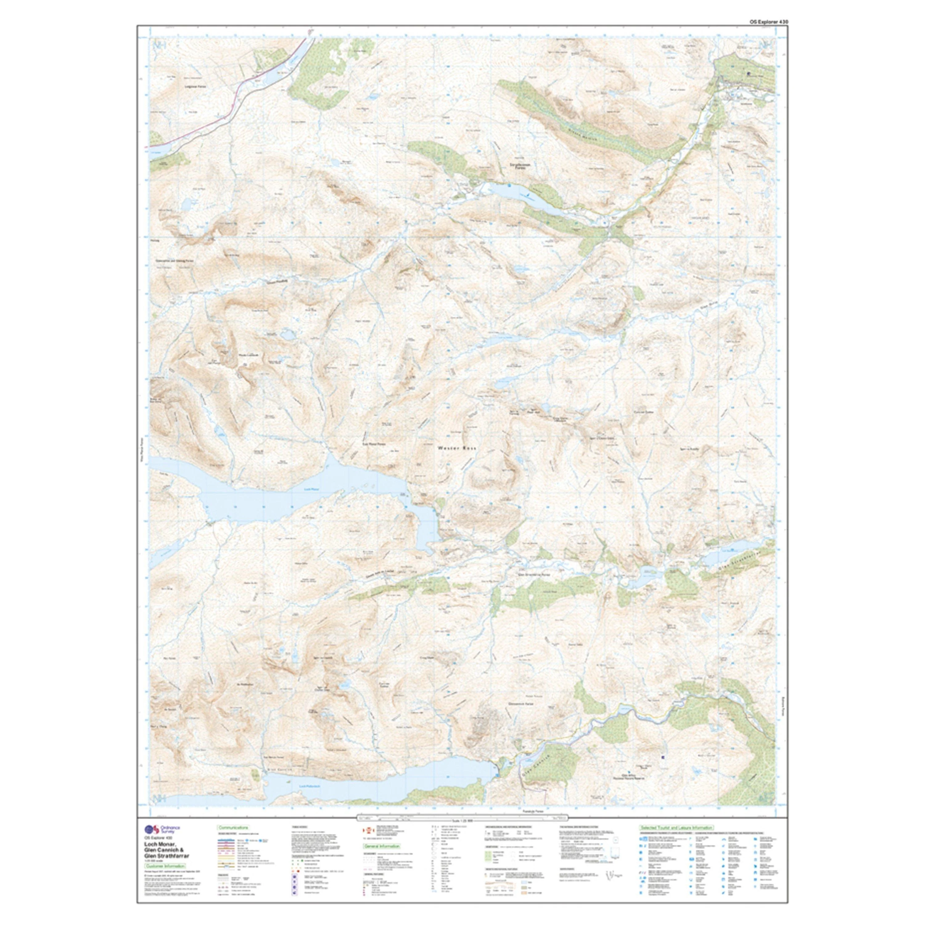 Explorer 430 Loch Monar, Glen Cannich & Glen Strathfarrar Map With Digital Version - Image 3