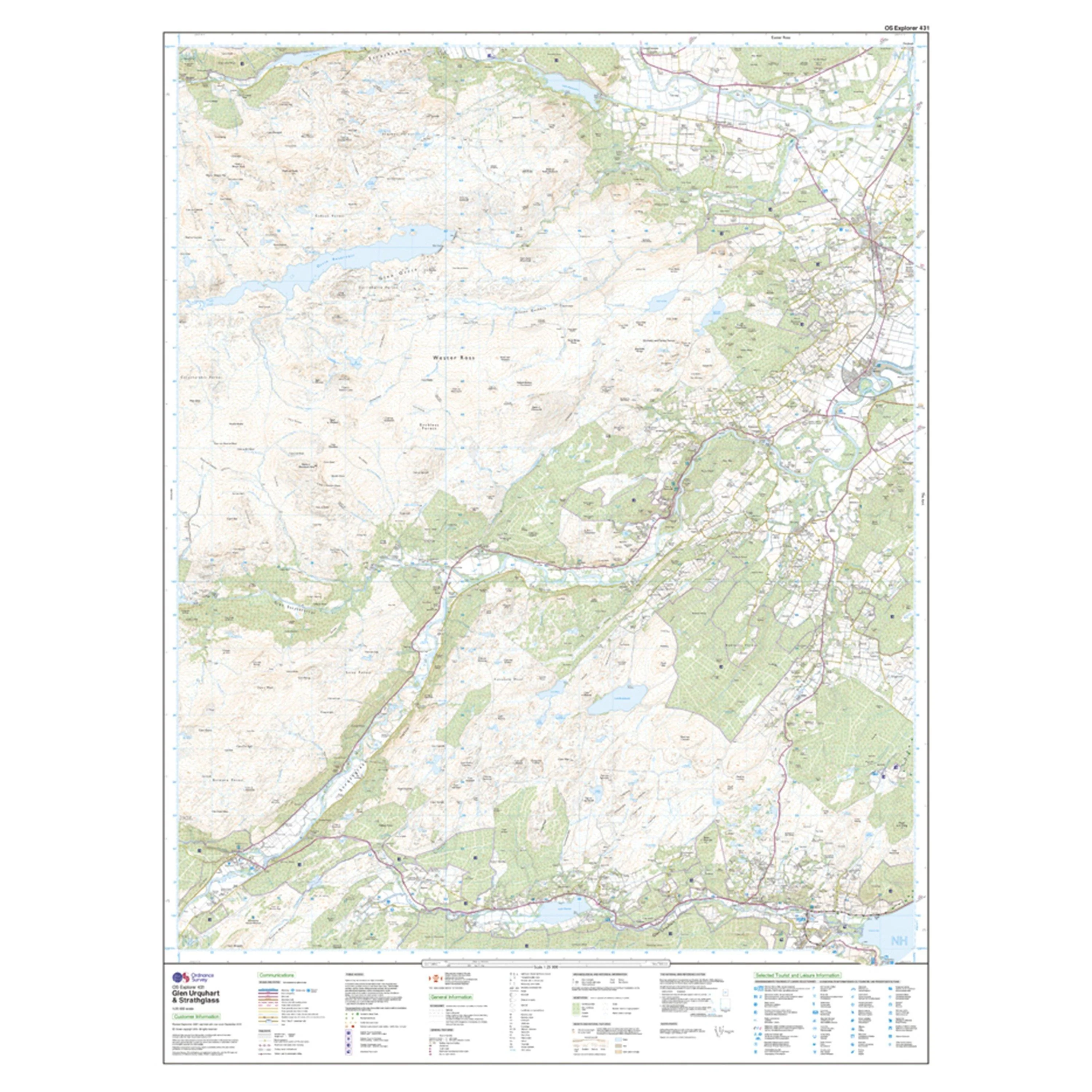 Explorer 431 Glen Urquhart & Strathglass Map With Digital Version - Image 3