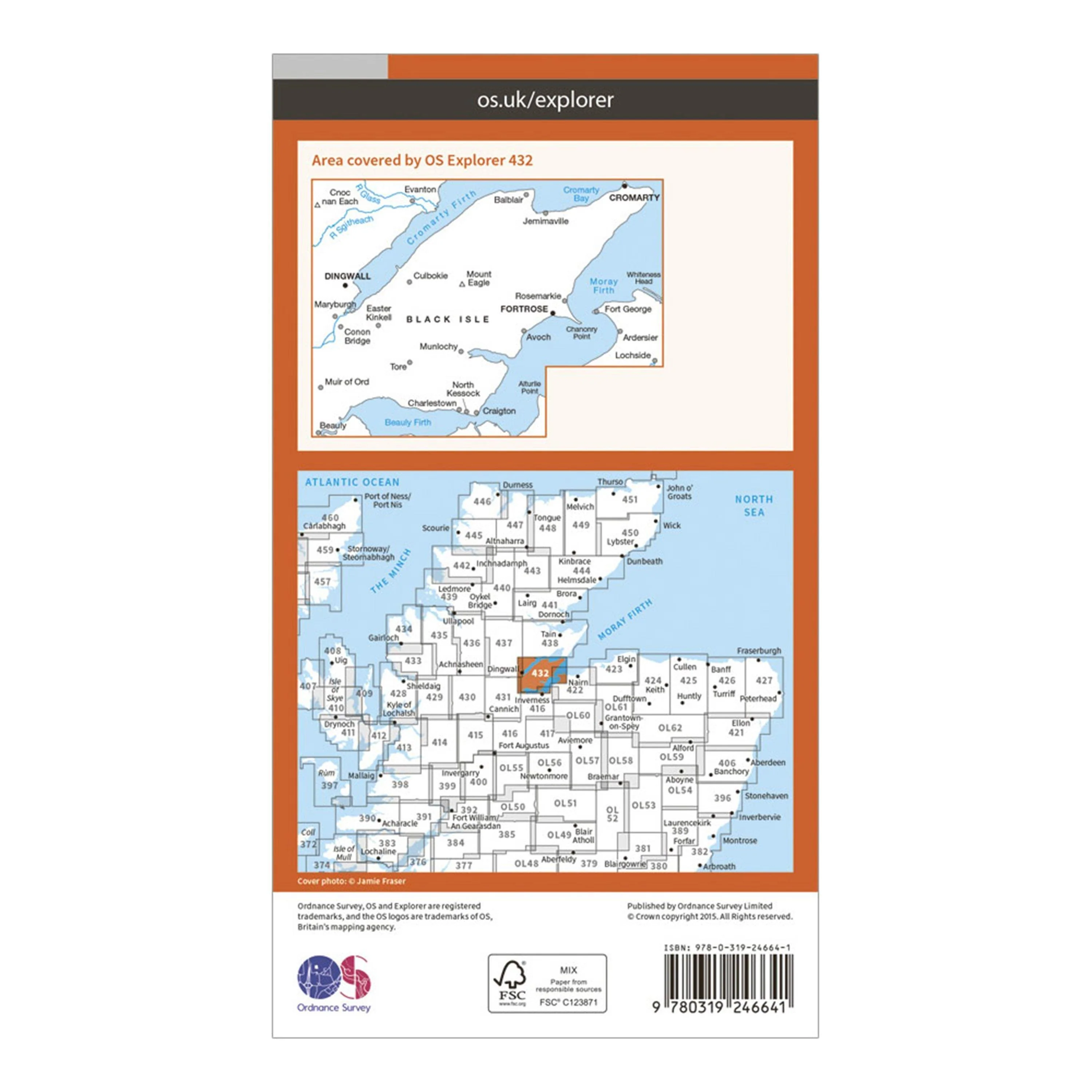 Explorer 432 Black Isle Map With Digital Version - Image 2