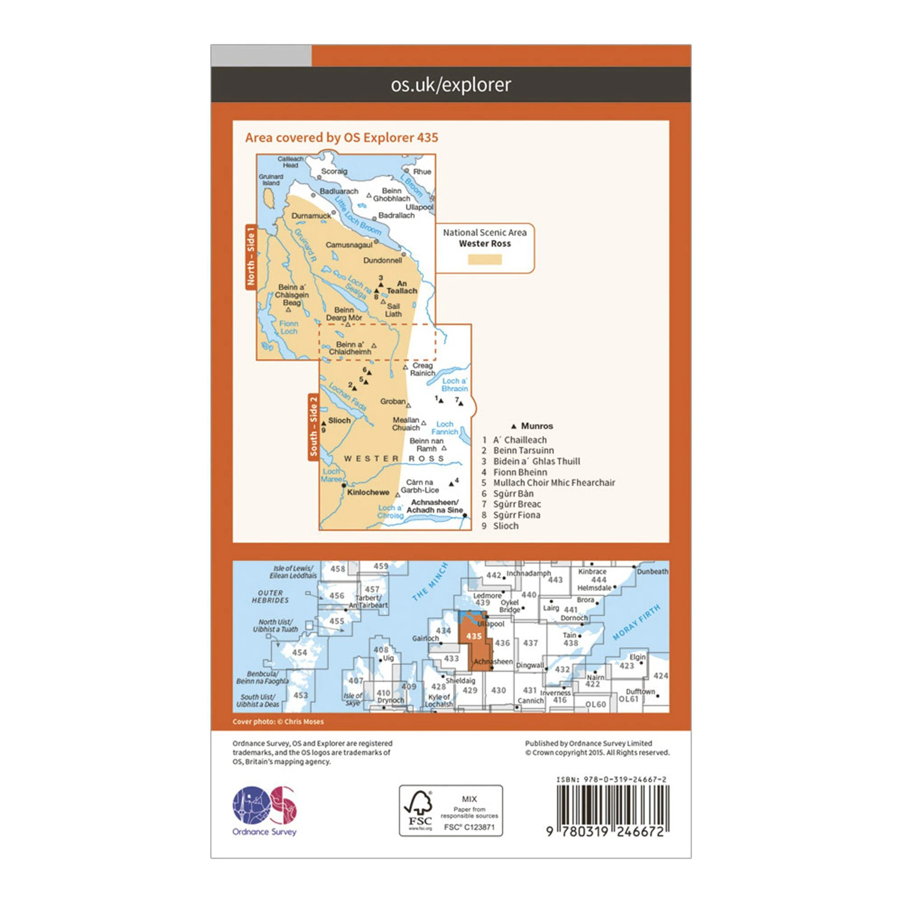 Explorer 435 An Teallach & Slioch Map With Digital Version - Image 2