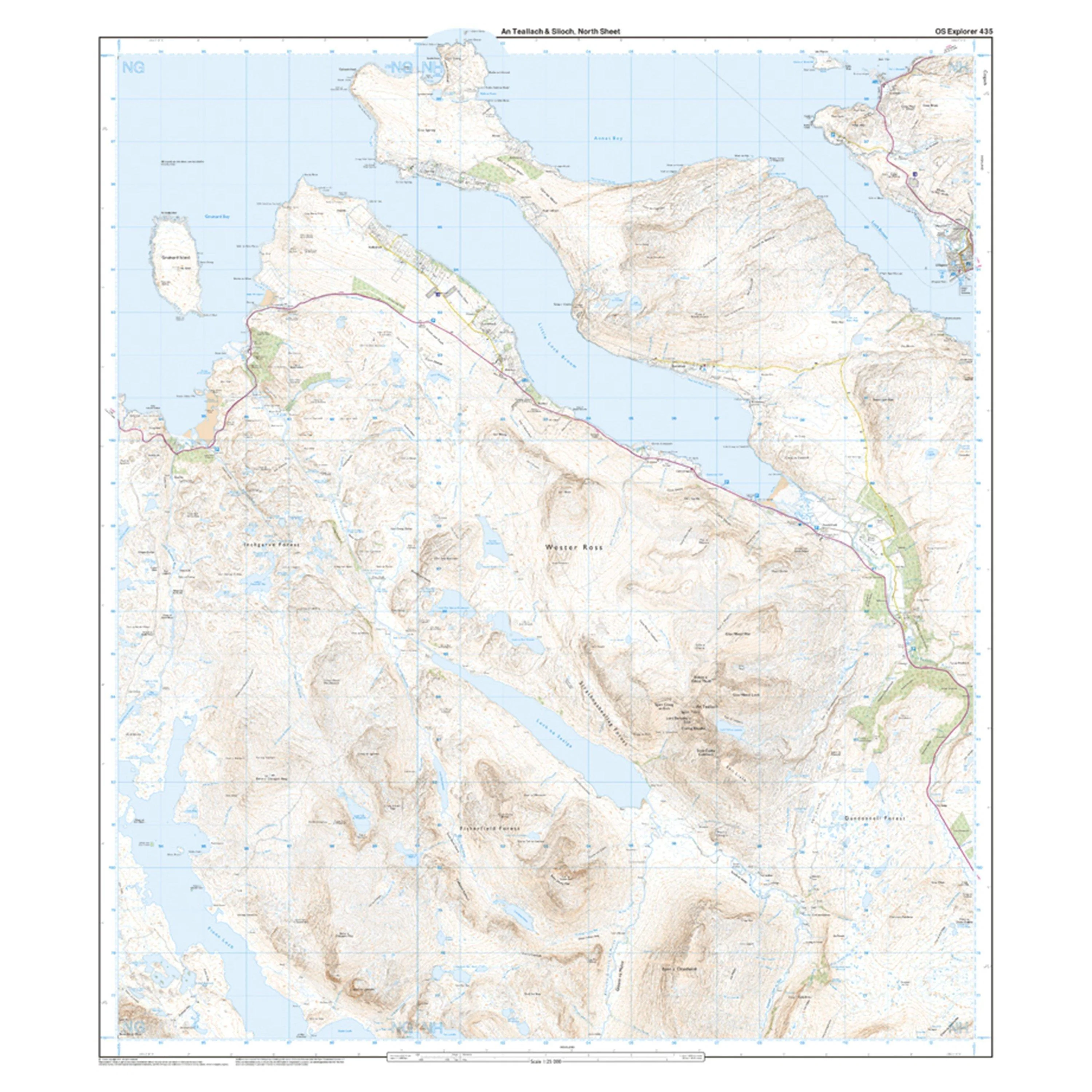 Explorer 435 An Teallach & Slioch Map With Digital Version - Image 3