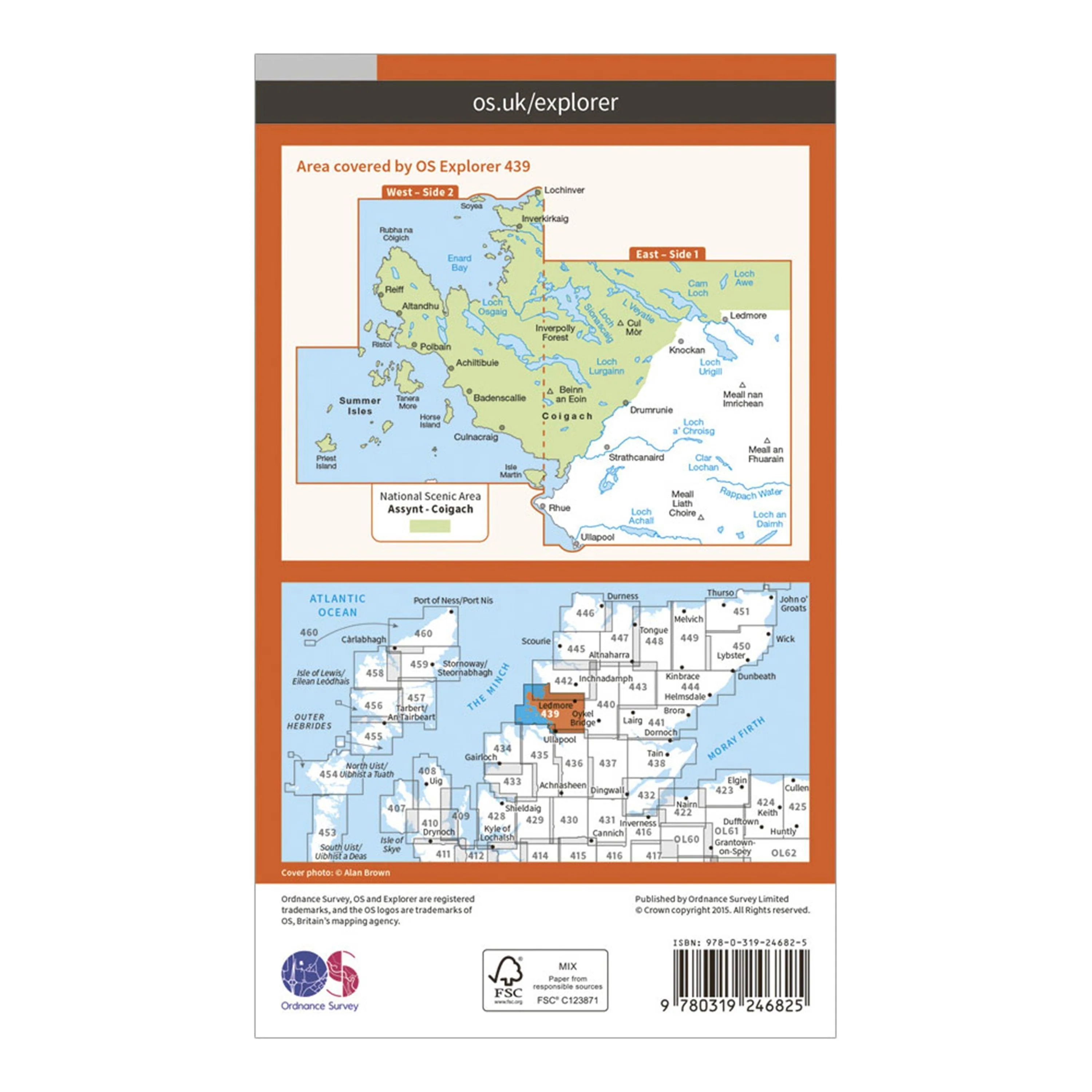Explorer 439 Coigach & Summer Isles Map With Digital Version - Image 2