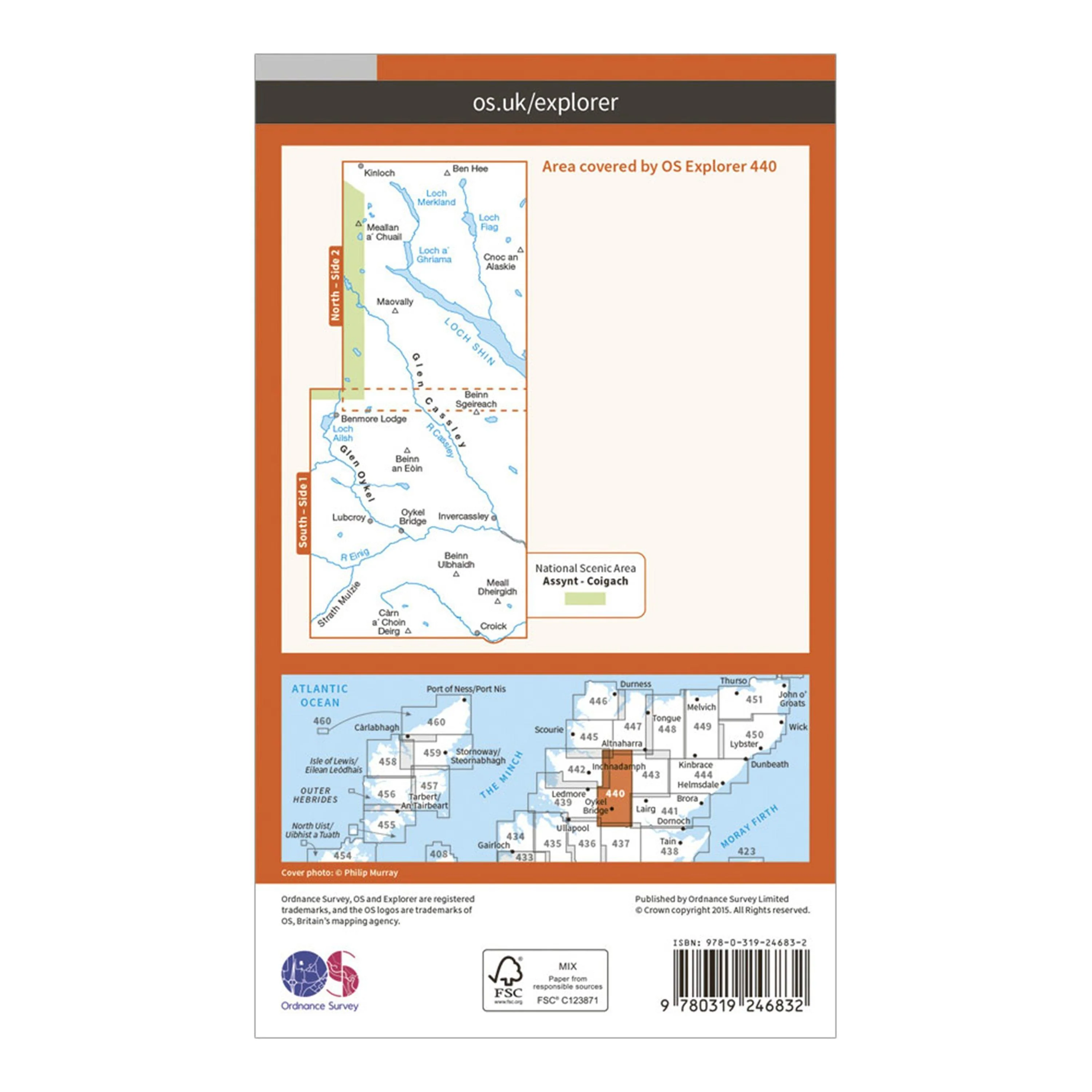 Explorer 440 Glen Cassley  Glen Oykel Map With Digital Version - Image 2