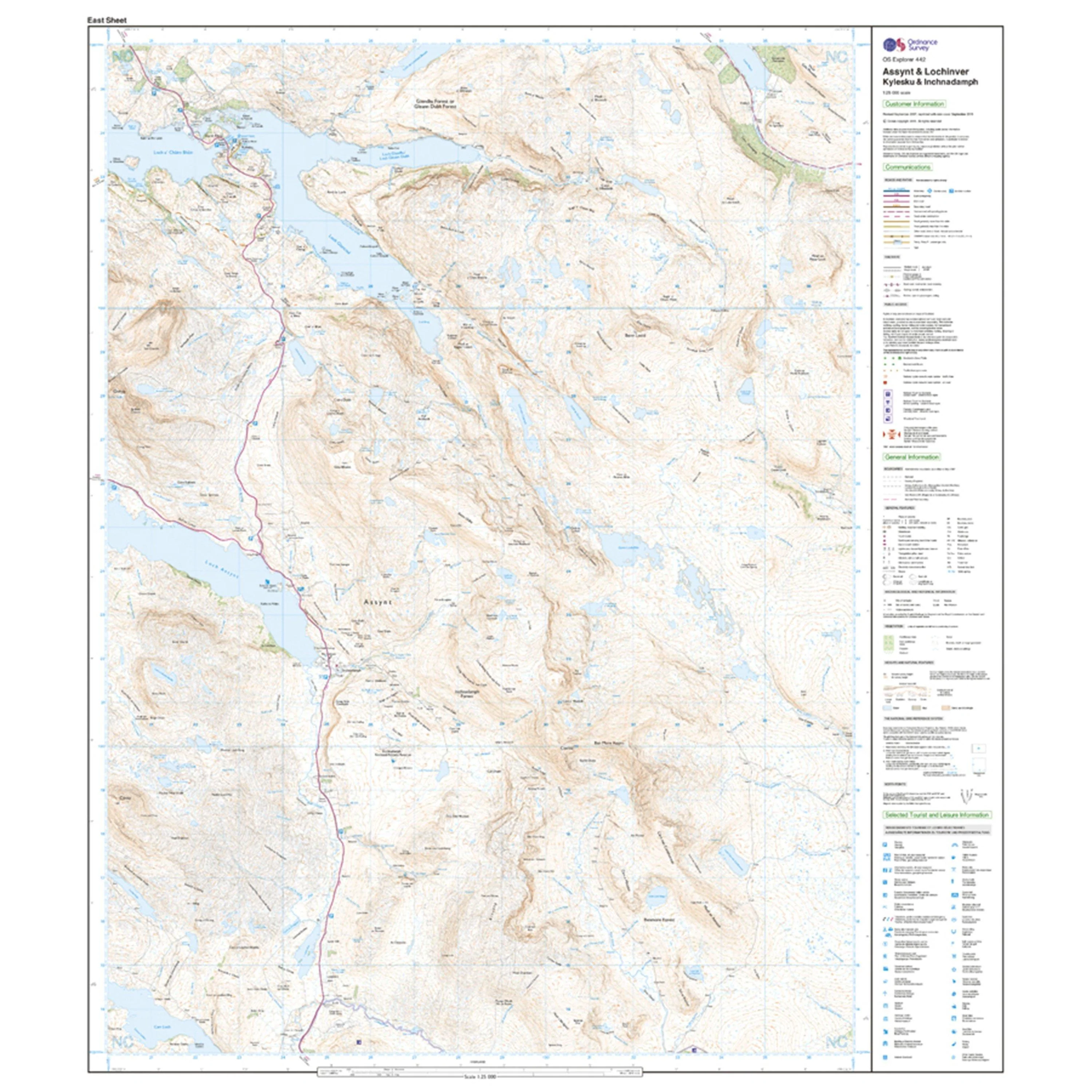 Explorer 442 Assynt & Lochinver Map With Digital Version - Image 3