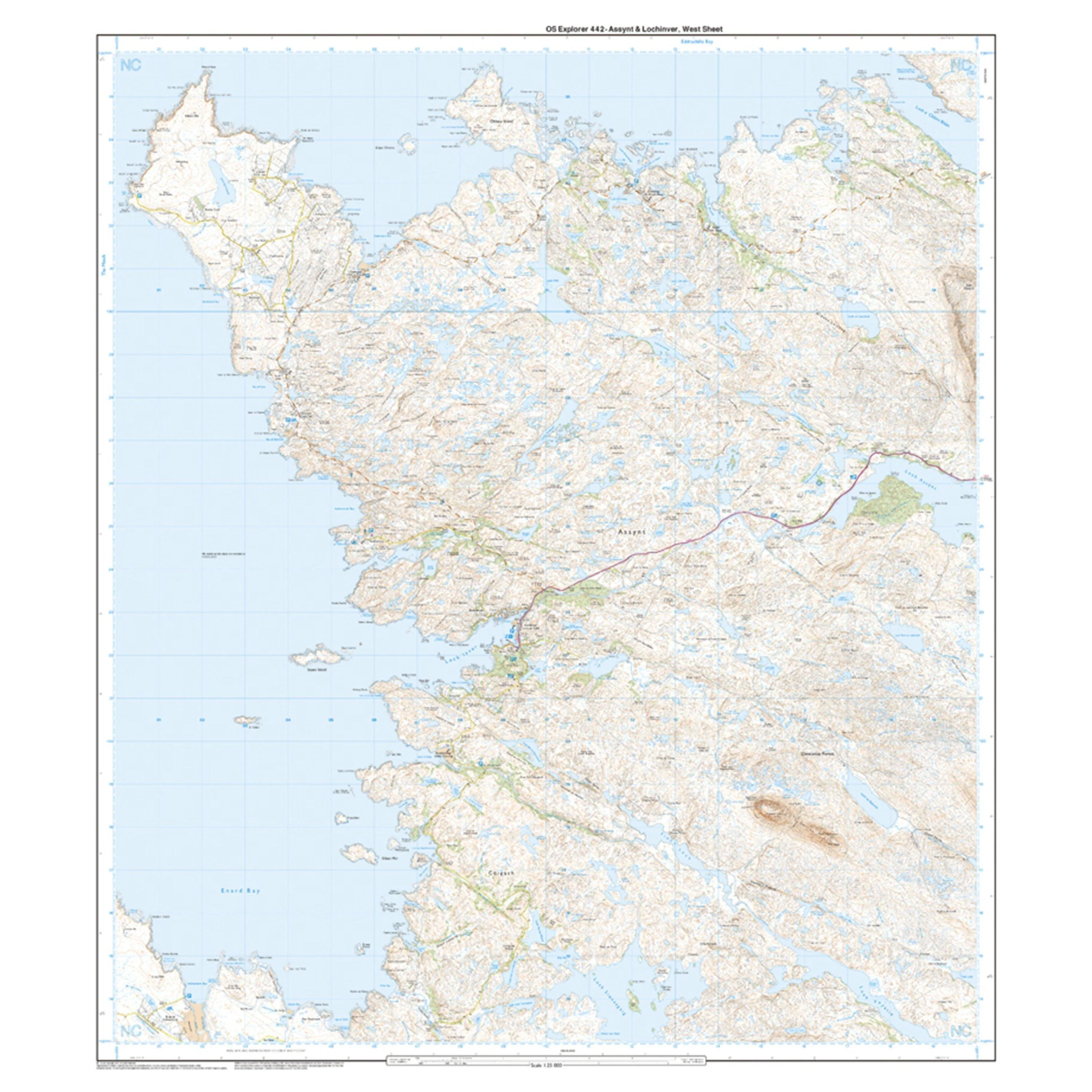 Explorer 442 Assynt & Lochinver Map With Digital Version - Image 4