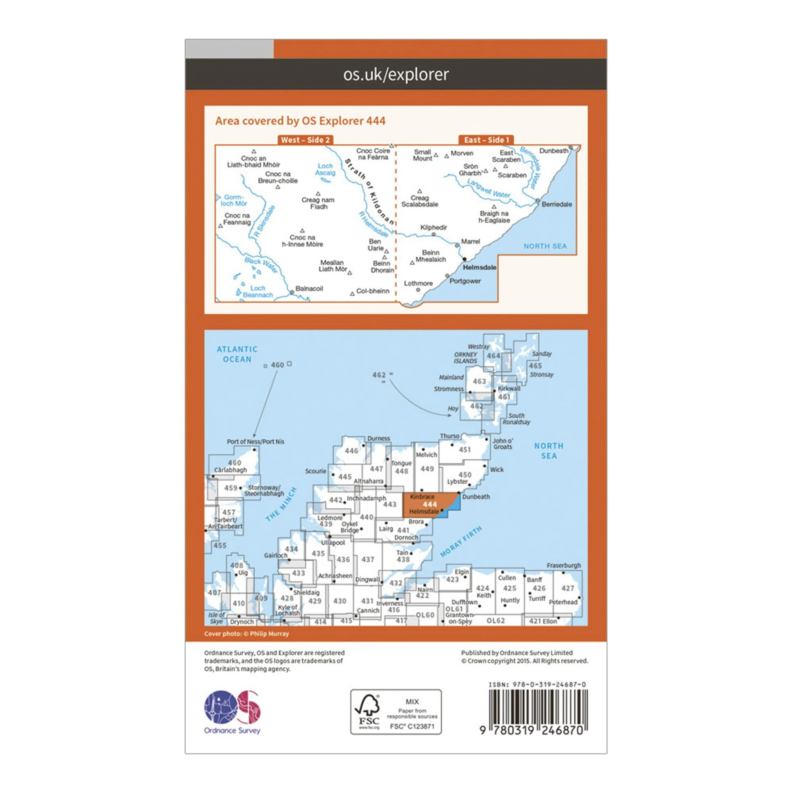 Explorer 444 Helmsdale & Strath of Kildonan Map With Digital Version - Image 2