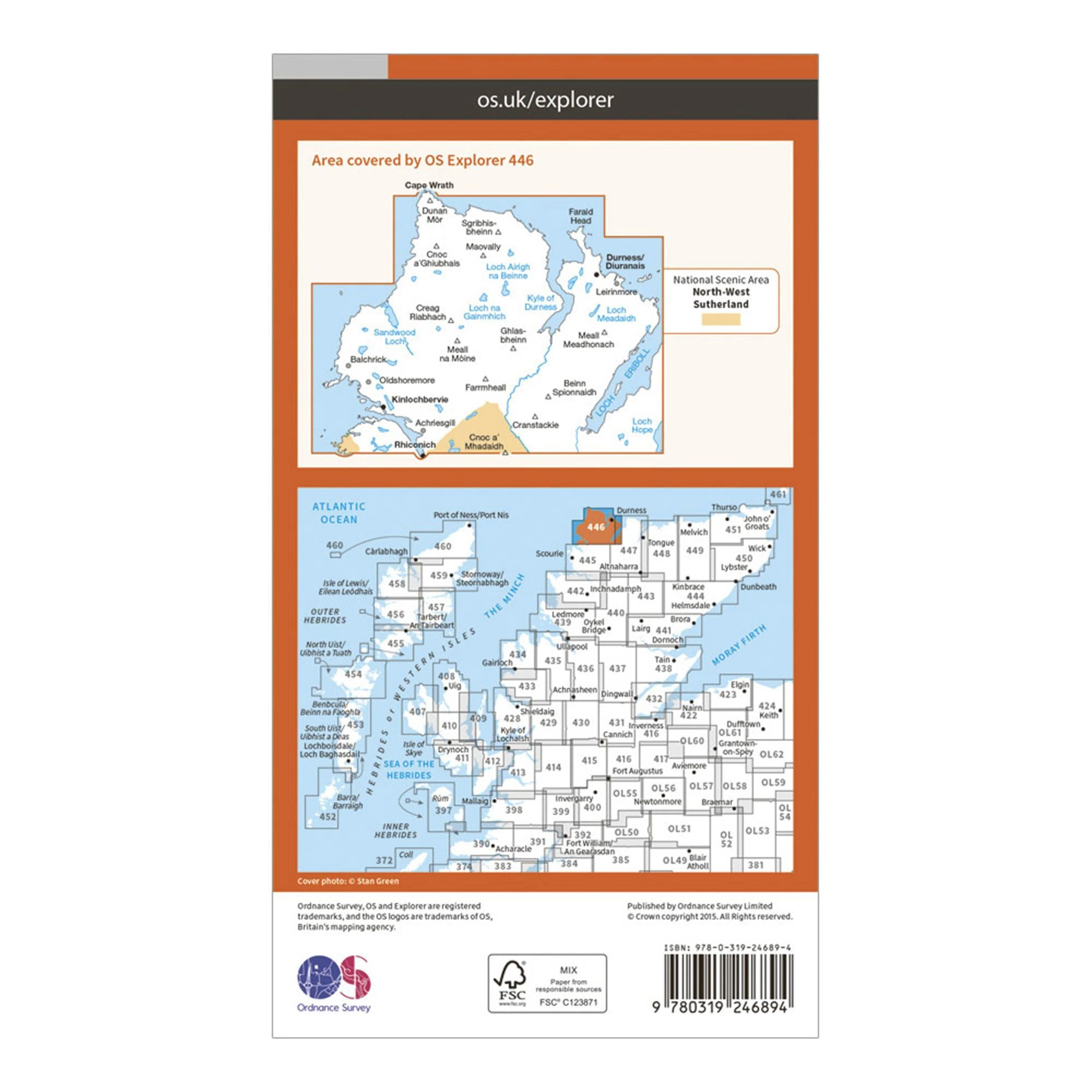 Explorer 446 Durness & Cape Wrath Map With Digital Version - Image 2