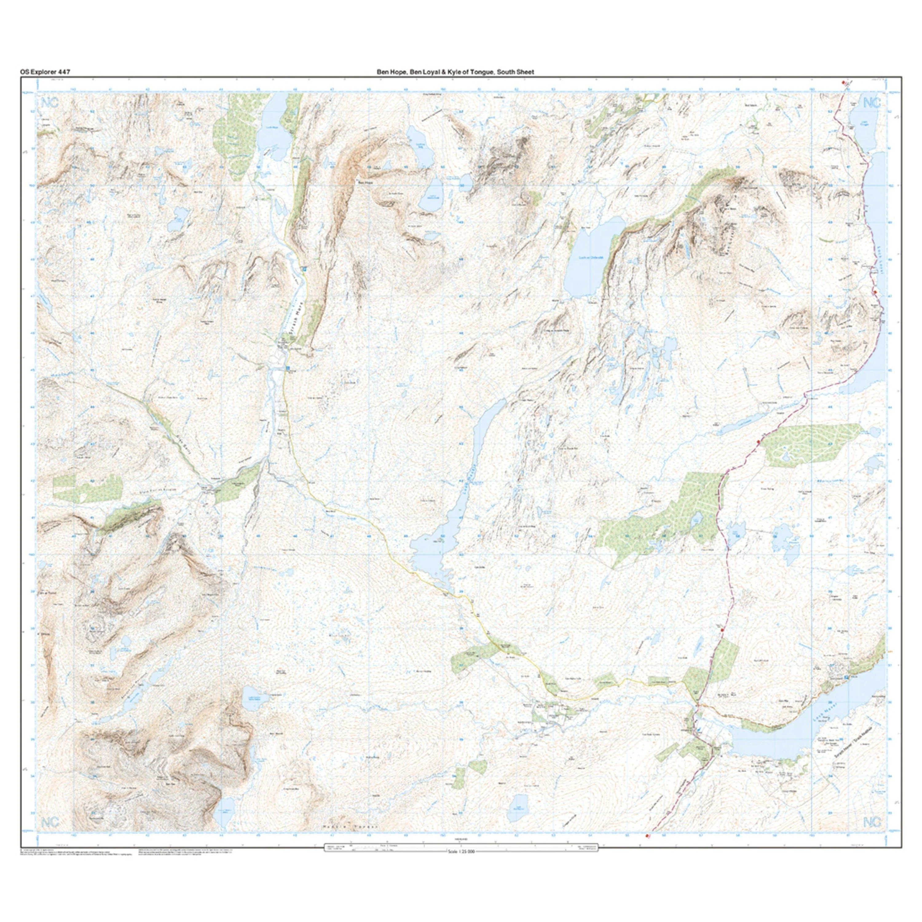 Explorer 447 Ben Hope, Ben Loyal & Kyle of Tongue Map With Digital Version - Image 4