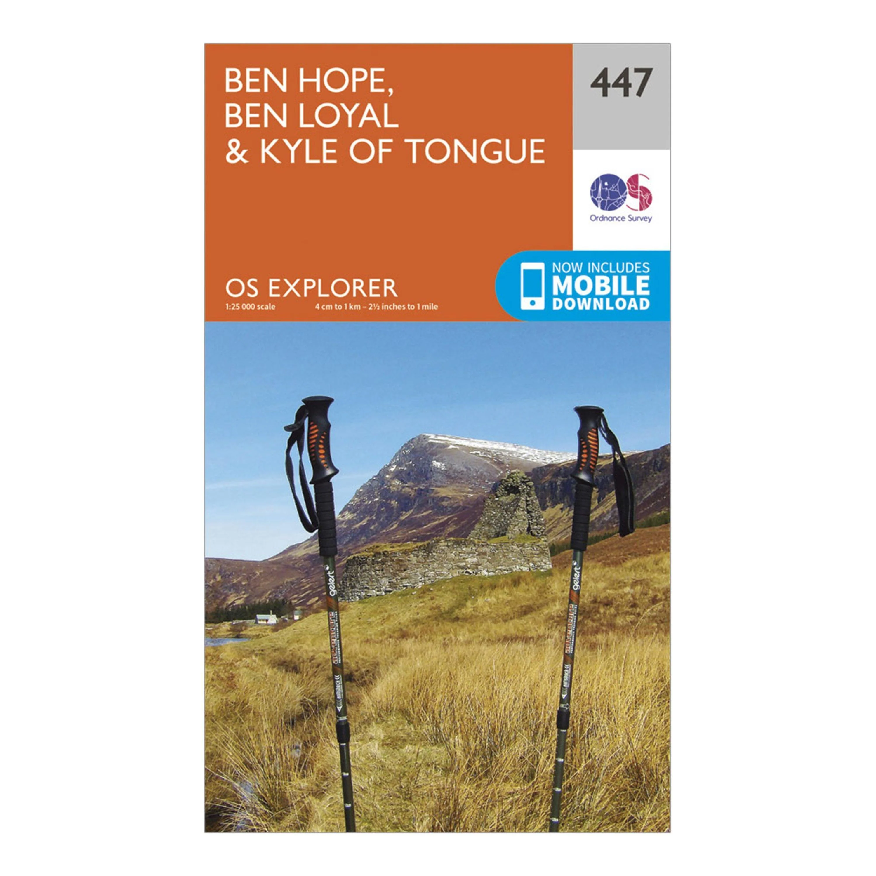 Explorer 447 Ben Hope, Ben Loyal & Kyle of Tongue Map With Digital Version - Image 5