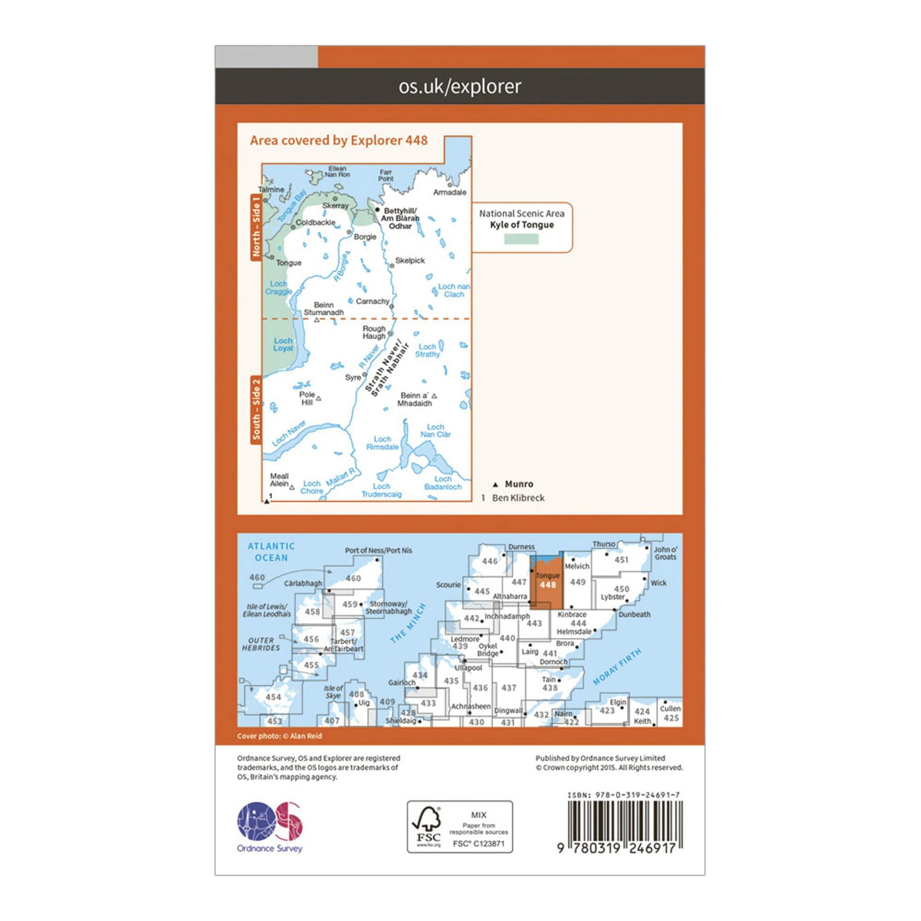Explorer 448 Strath Naver & Loch Loyal Map With Digital Version - Image 2