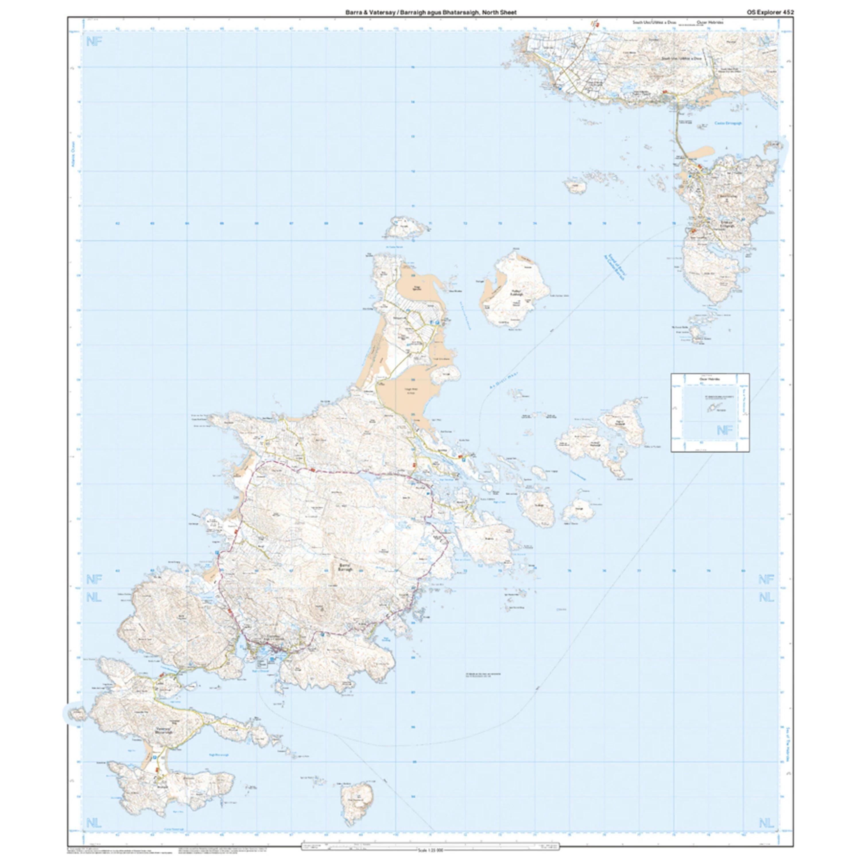 Explorer 452 Barra & Vatersay Map With Digital Version - Image 3