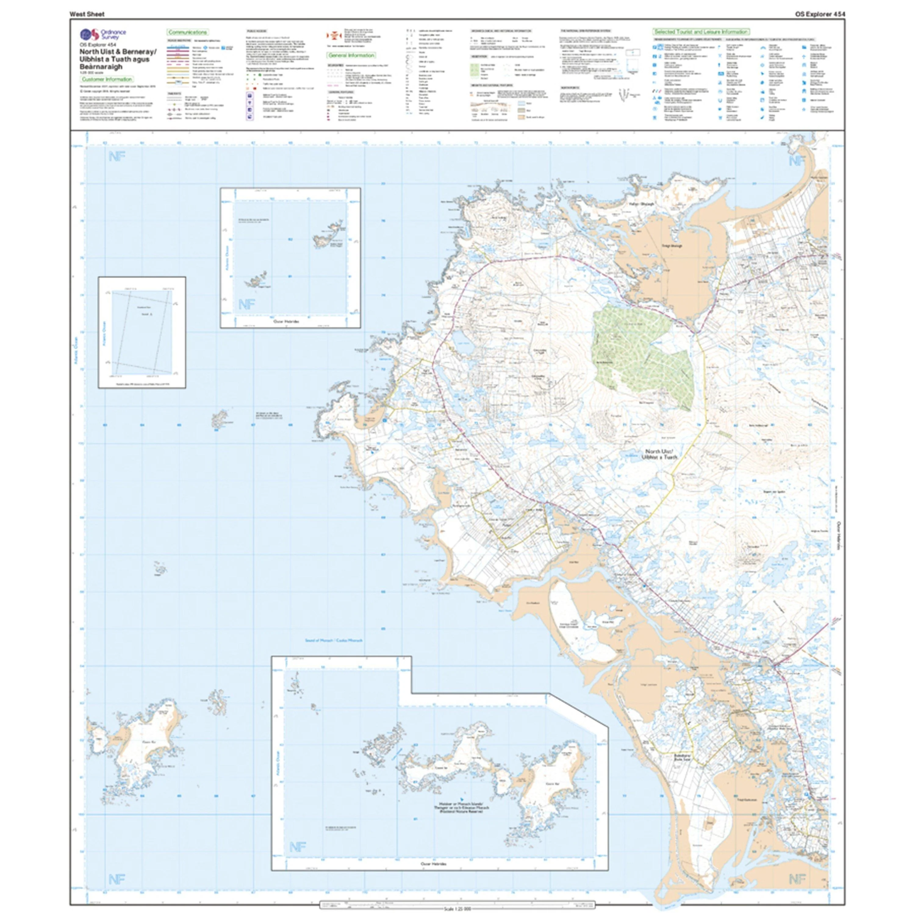 Explorer 454 North Uist & Berneray Map With Digital Version - Image 4