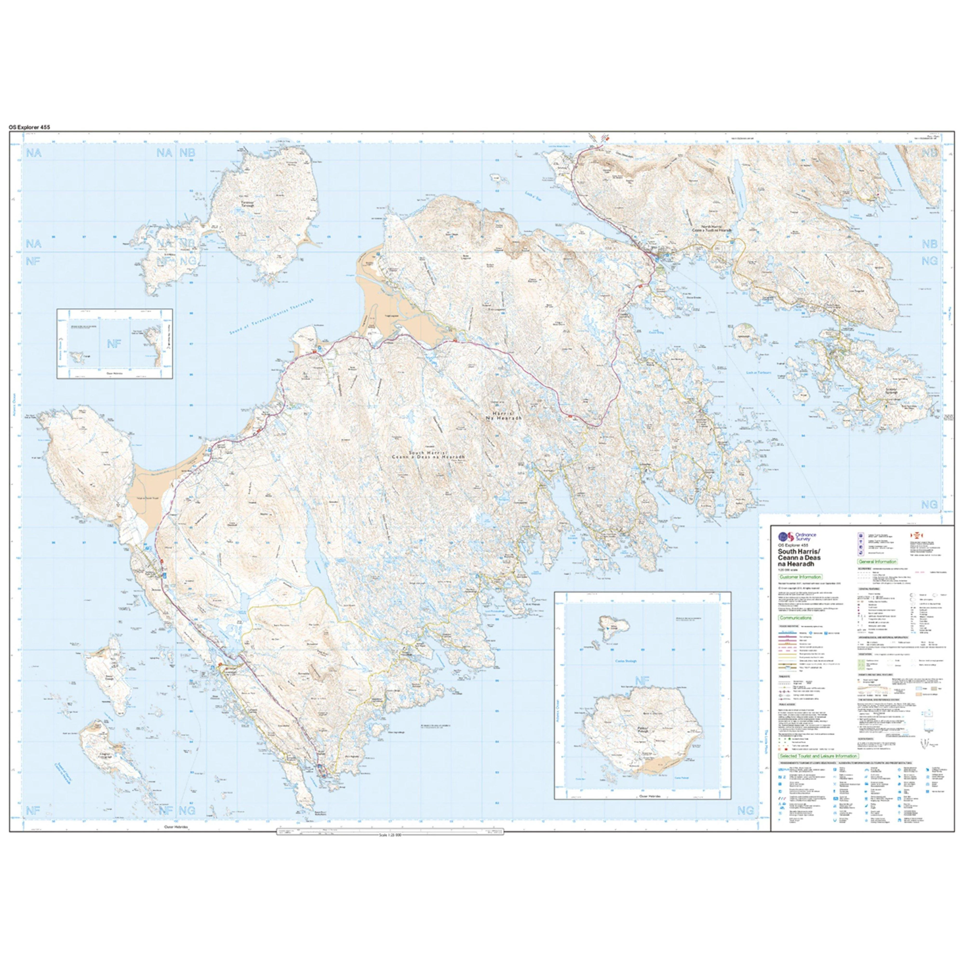 Explorer 455 South Harris Map With Digital Version - Image 3