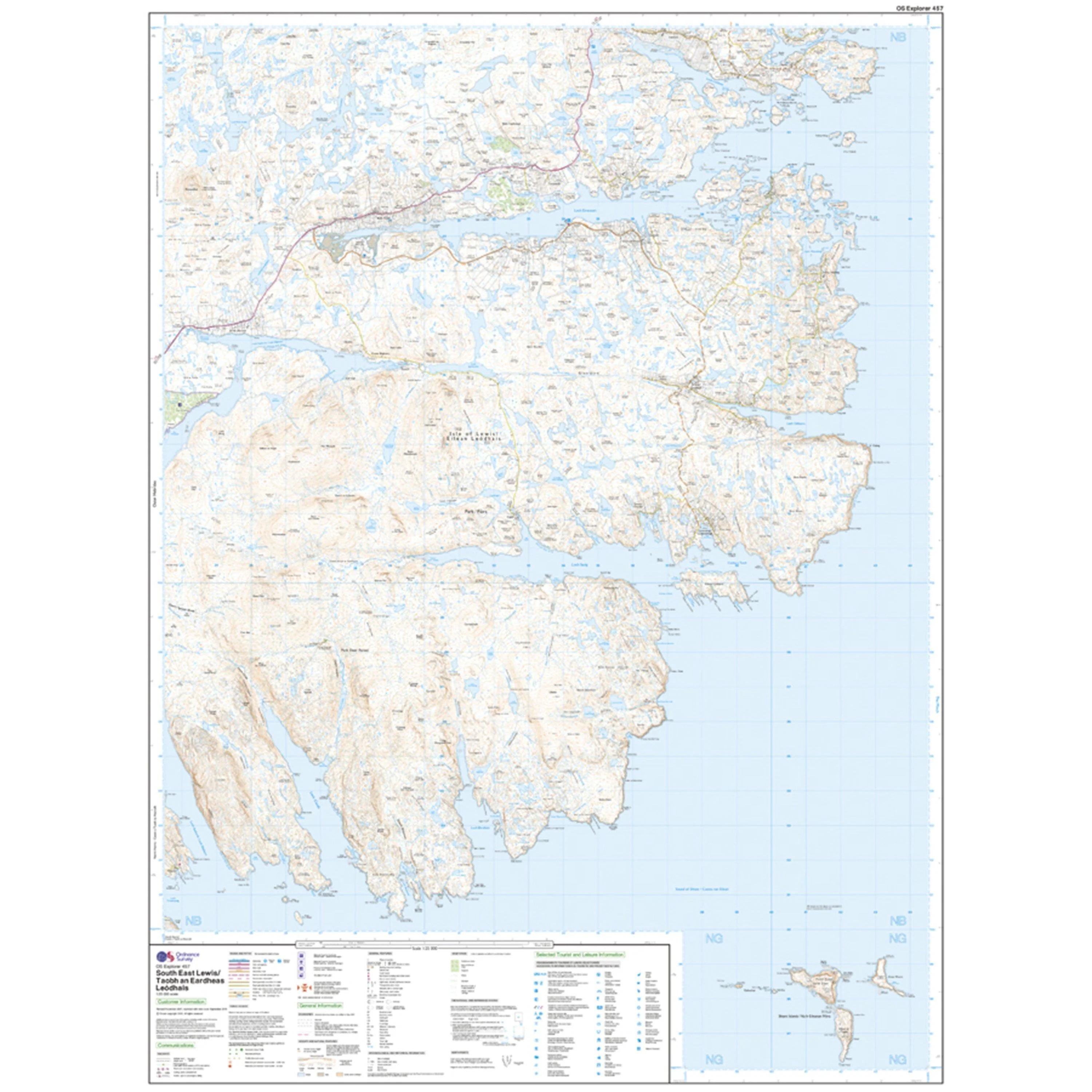 Explorer 457 South East Lewis Map With Digital Version - Image 3
