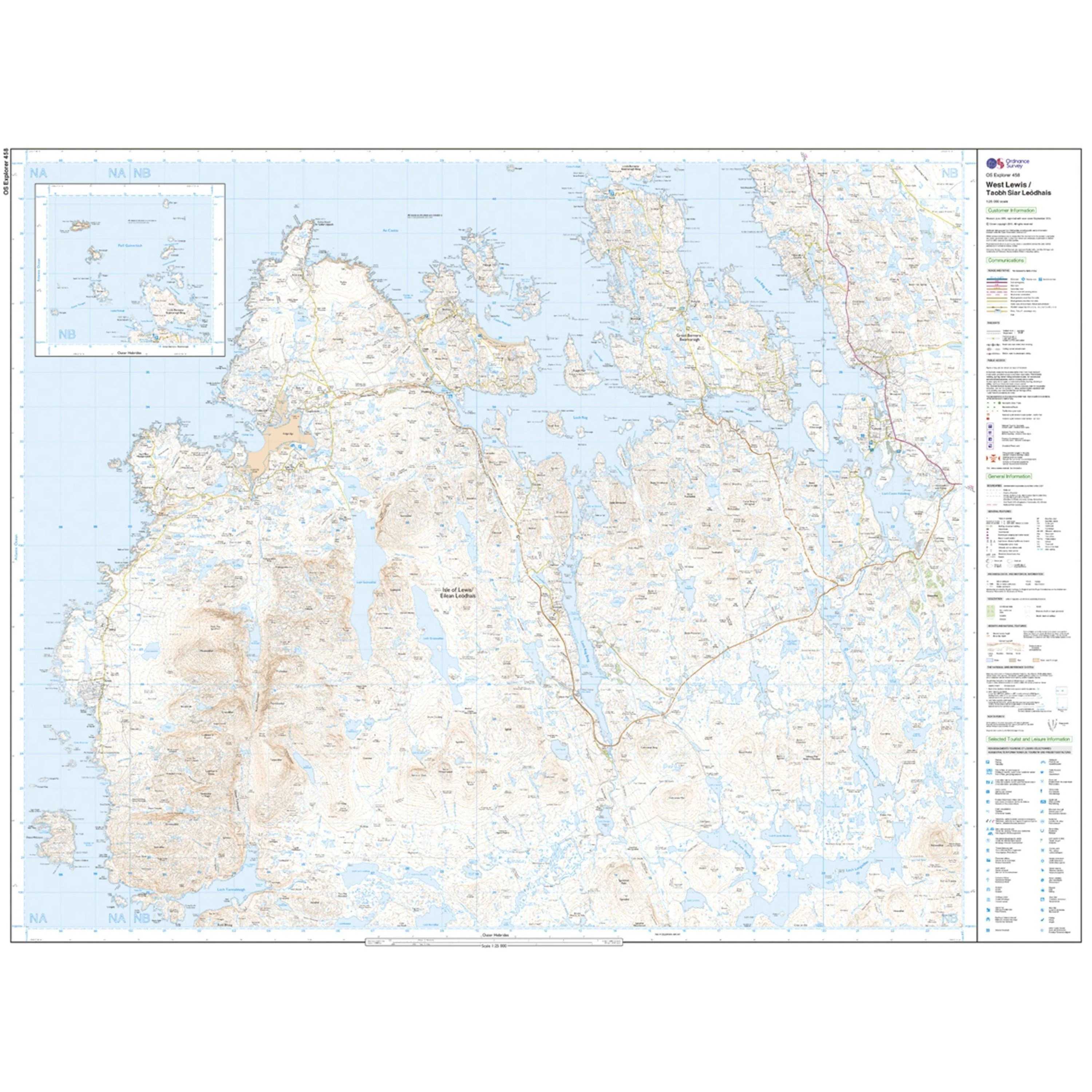 Explorer 458 West Lewis Map With Digital Version - Image 3