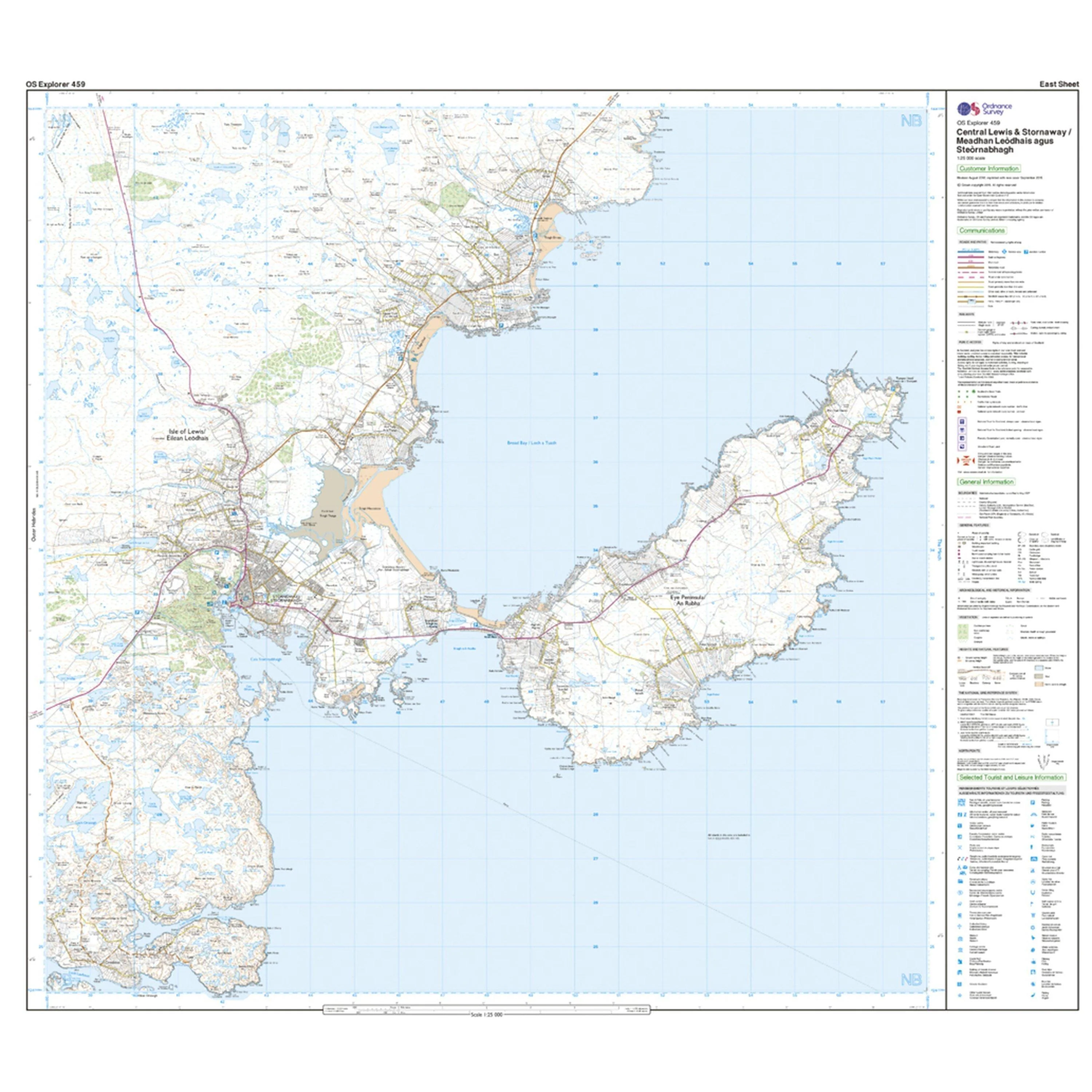 Explorer 459 Central Lewis & Stornoway Map With Digital Version - Image 3