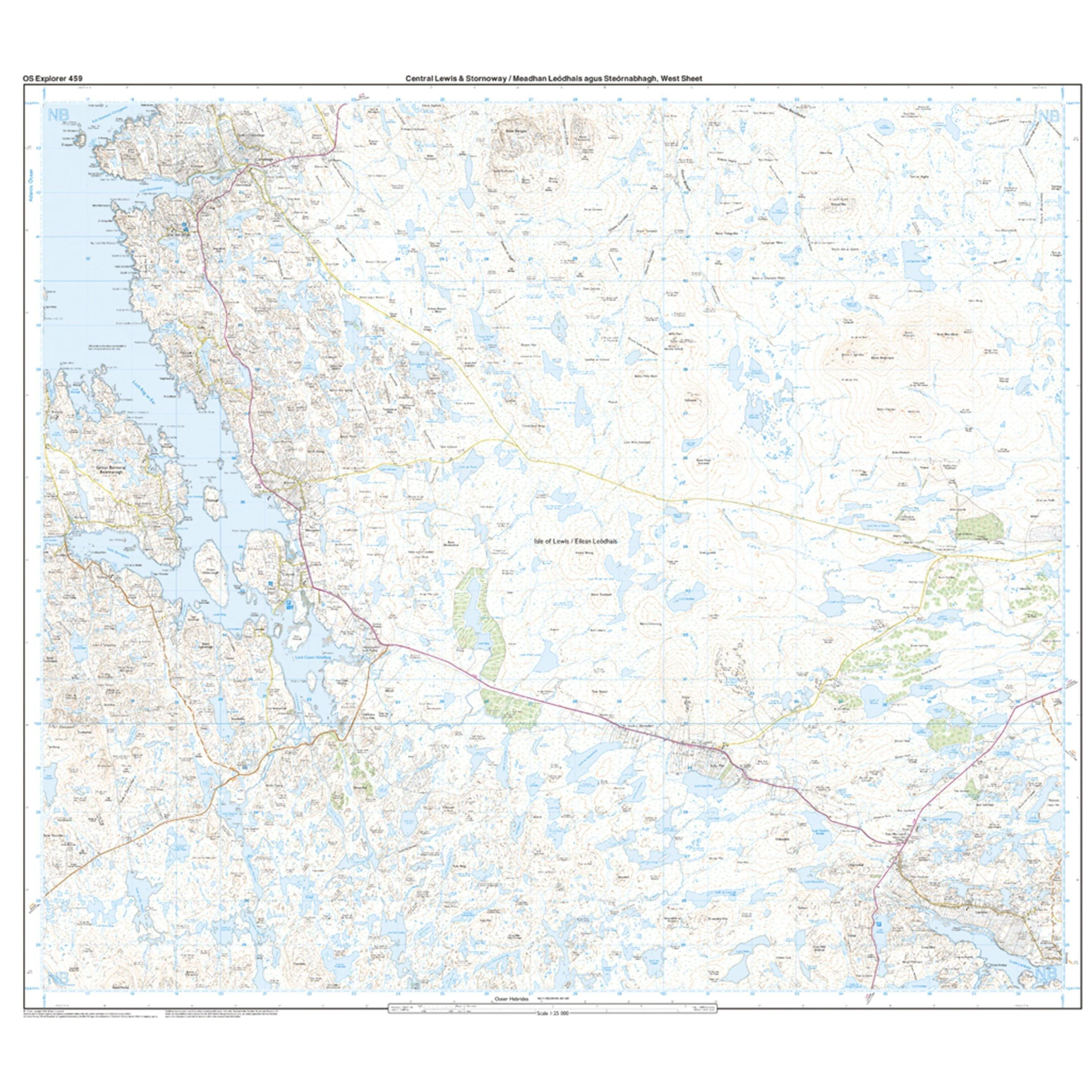 Explorer 459 Central Lewis & Stornoway Map With Digital Version - Image 4