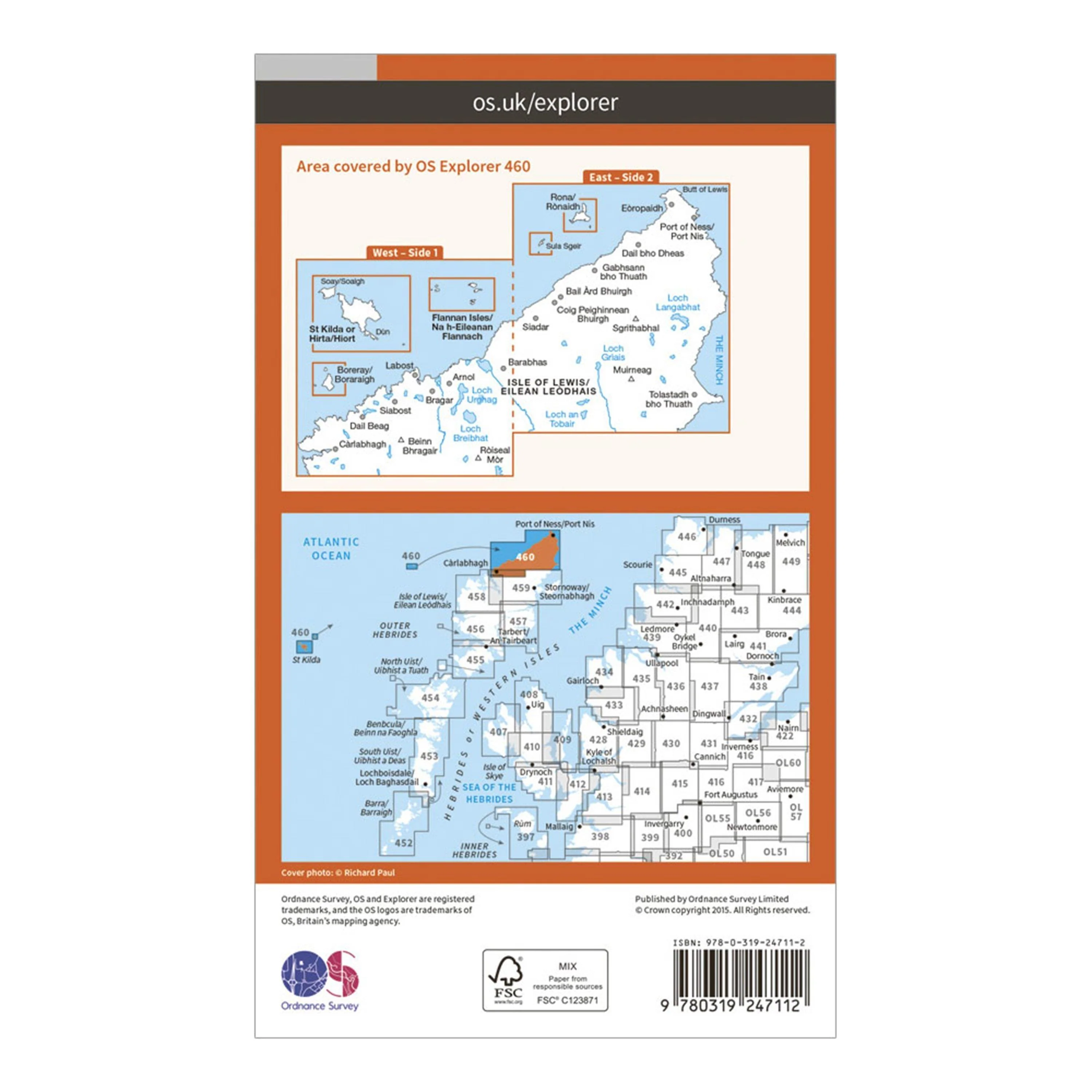 Explorer 460 North Lewis Map With Digital Version - Image 2