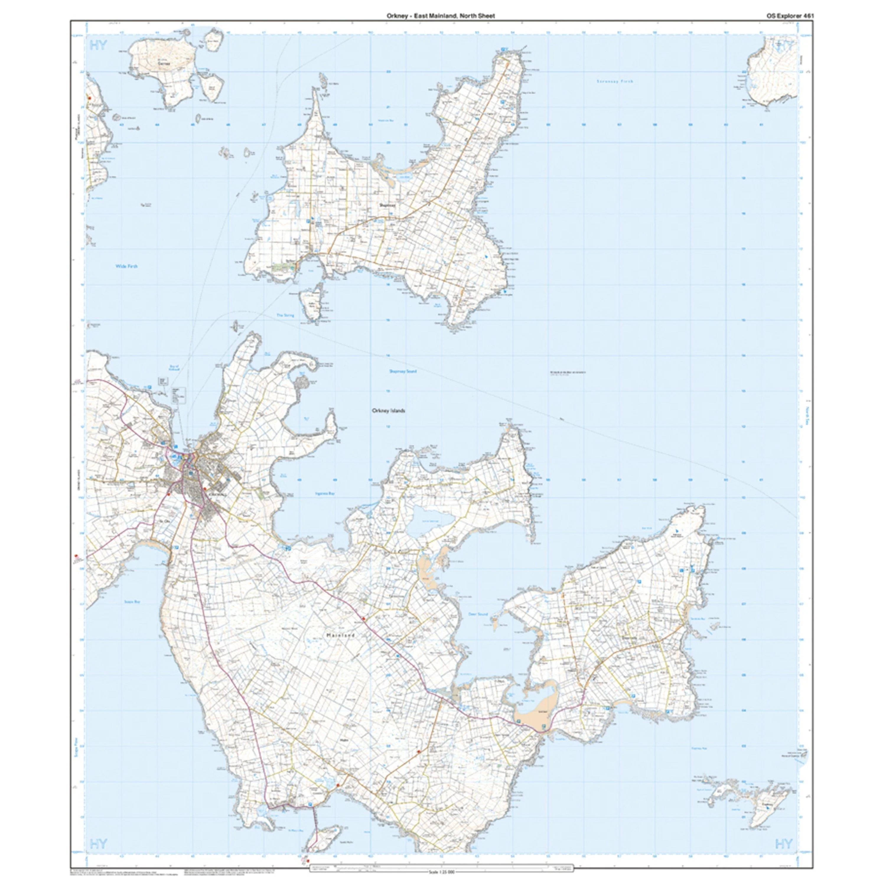Explorer 461 Orkney East Mainland Map With Digital Version - Image 3