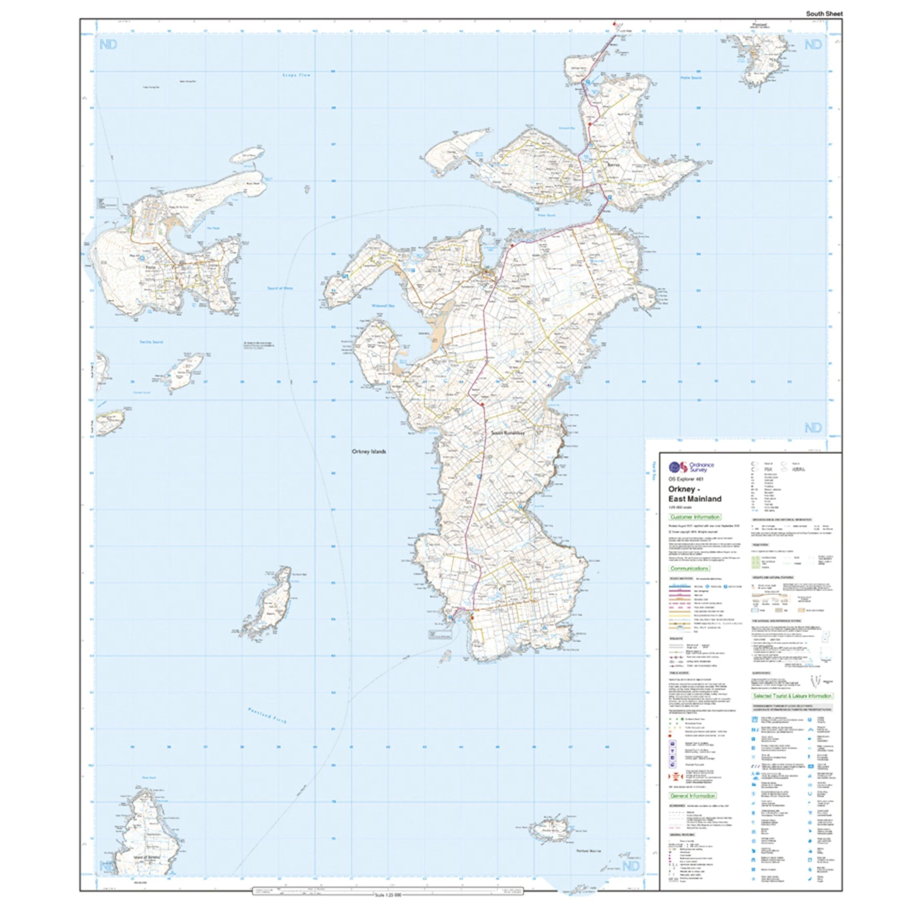 Explorer 461 Orkney East Mainland Map With Digital Version - Image 4