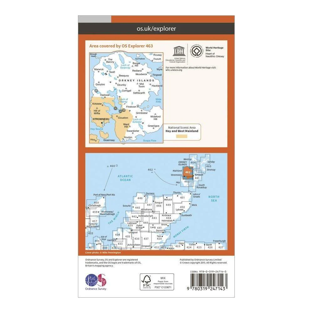 Explorer 463 Orkney – West Mainland Map With Digital Version - Image 2