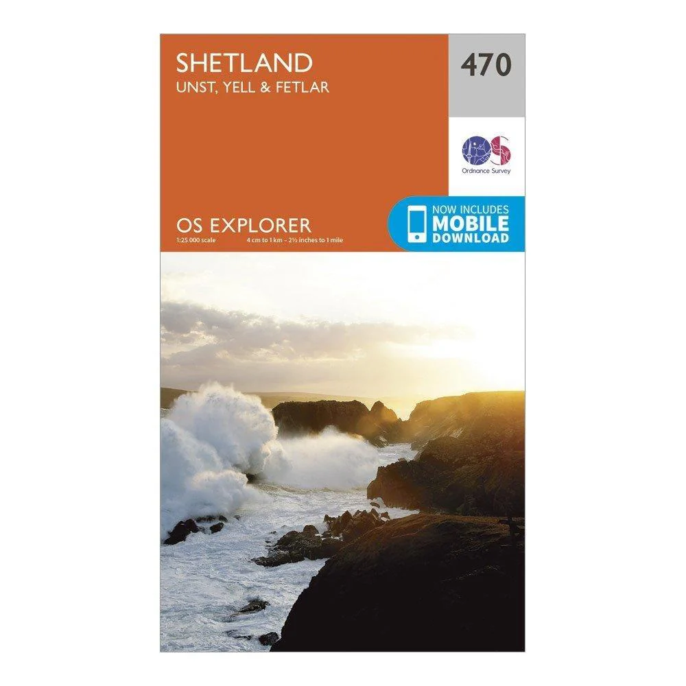 Explorer 470 Shetland – Unst, Yell & Fetlar Map With Digital Version - Image 3