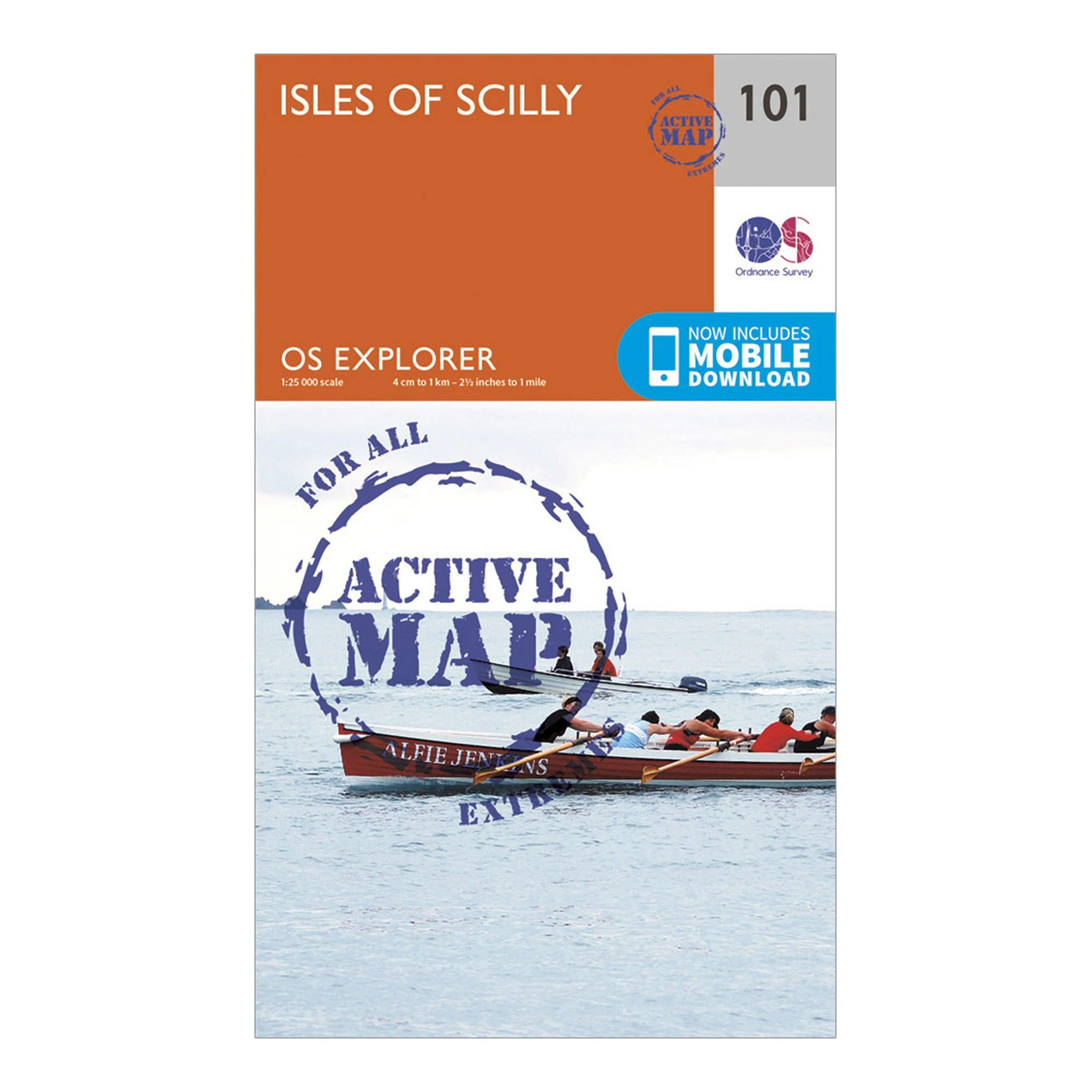 Explorer Active 101 Isles of Scilly Map With Digital Version - Image 4