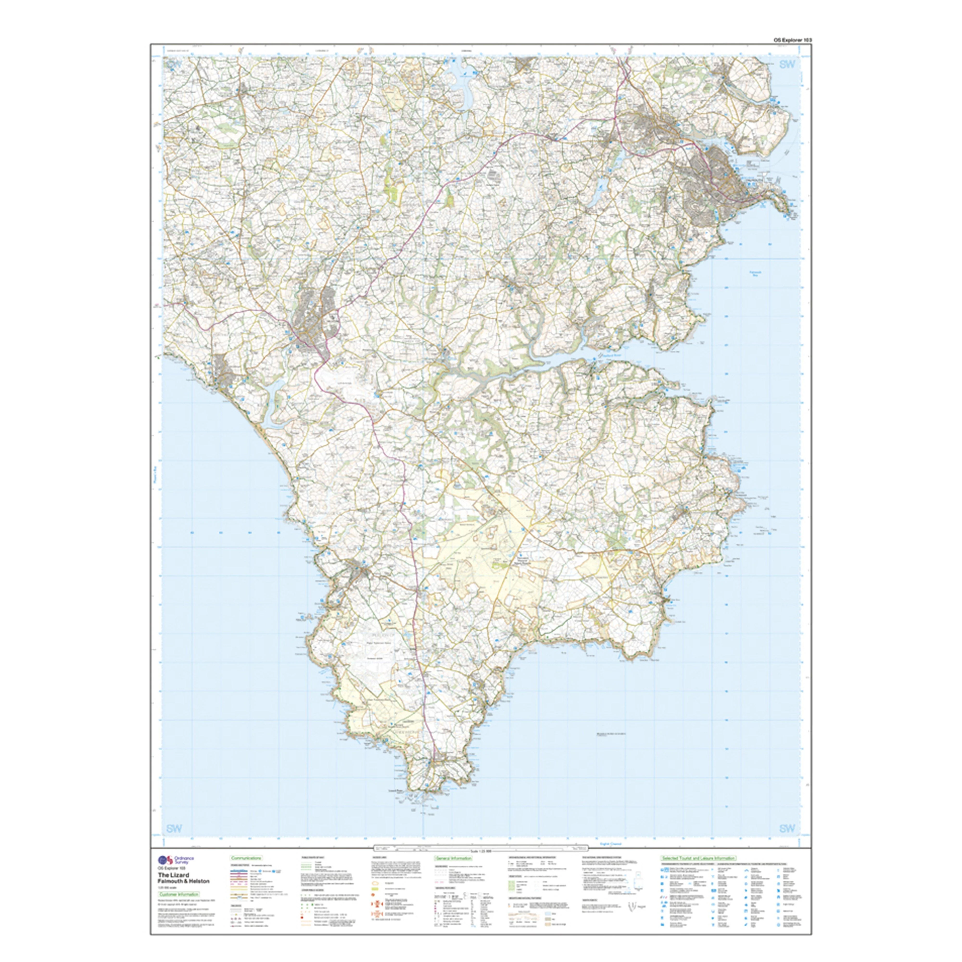 Explorer Active 103 The Lizard Map With Digital Version - Image 3