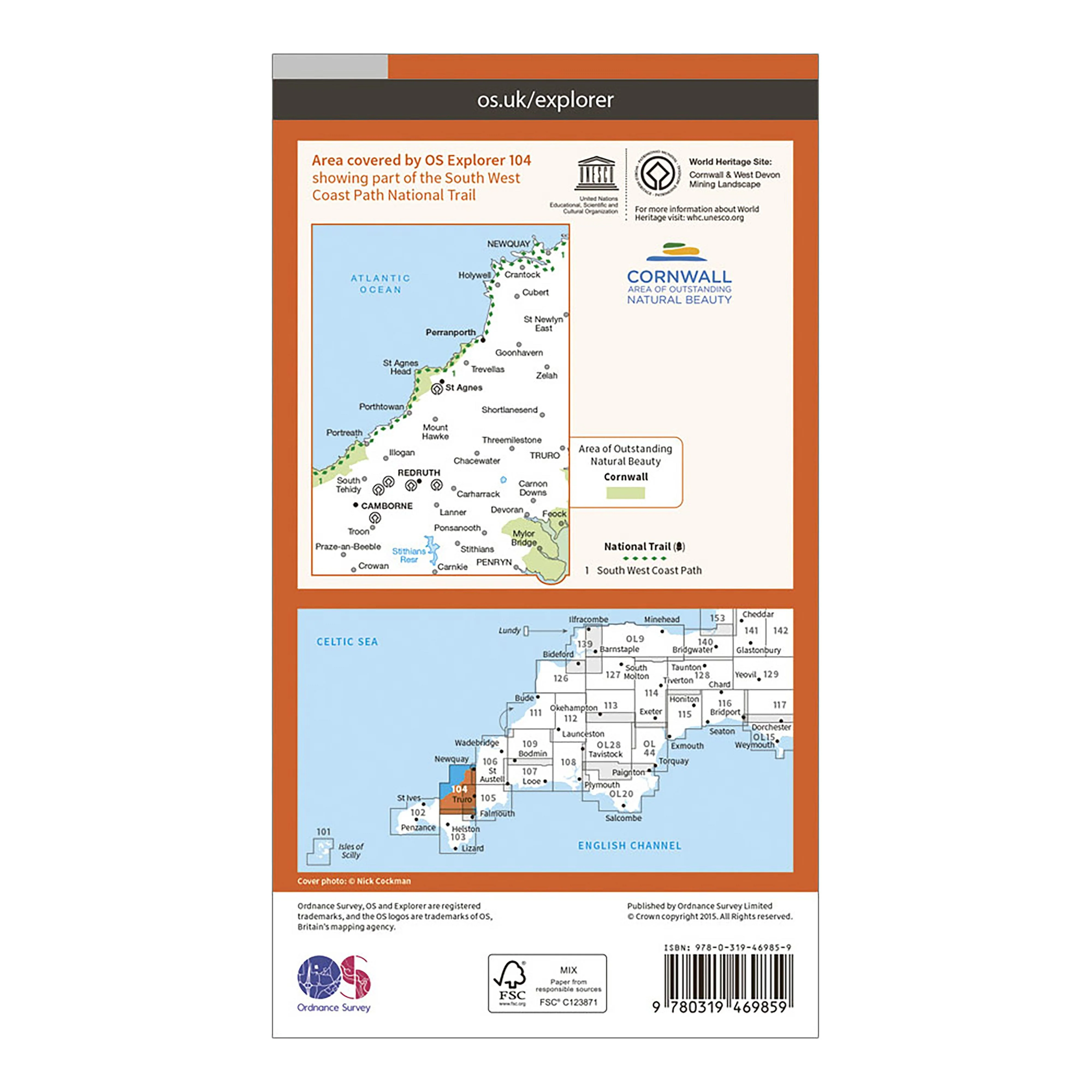 Explorer Active 104 Redruth & St Agnes Map With Digital Version - Image 2