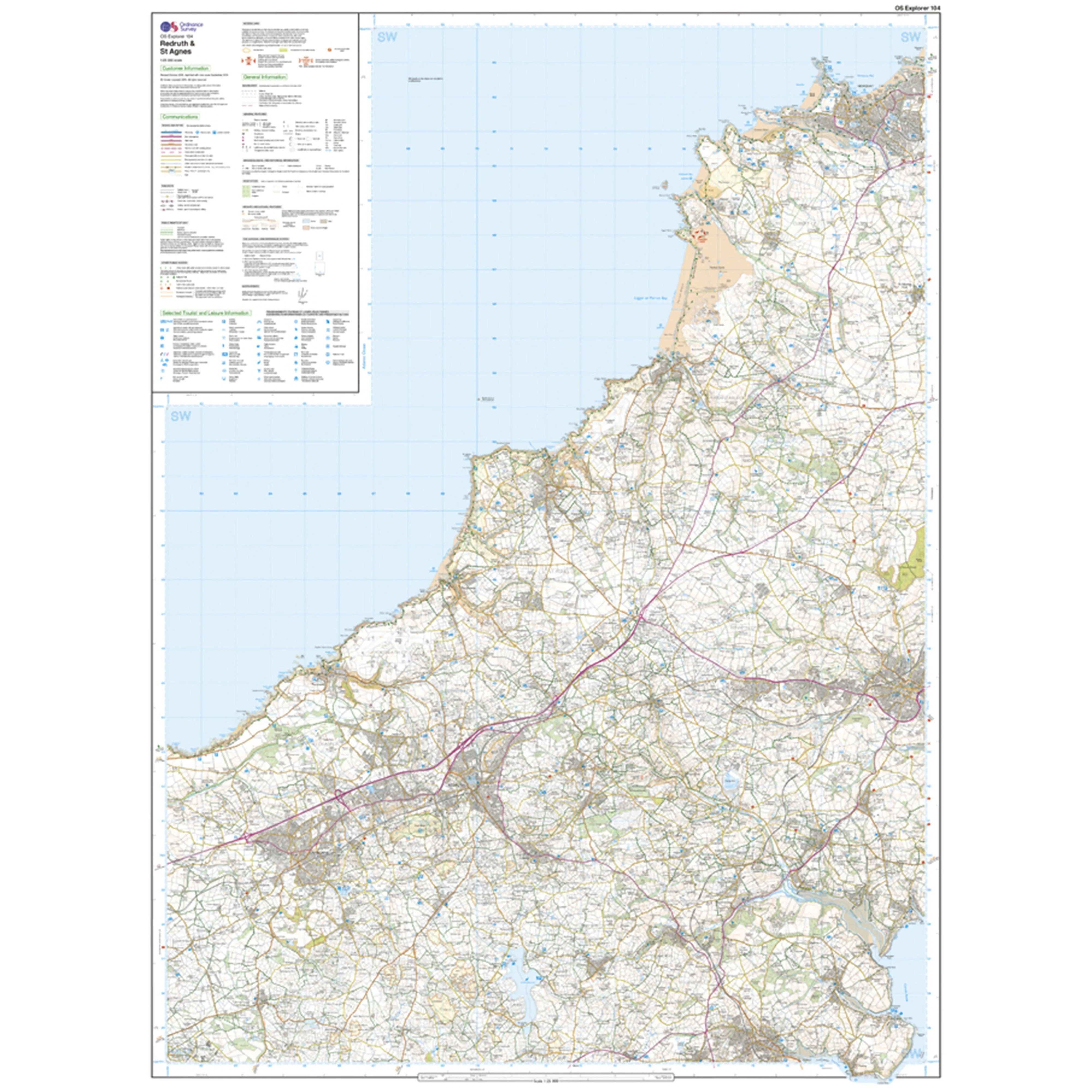 Explorer Active 104 Redruth & St Agnes Map With Digital Version - Image 3