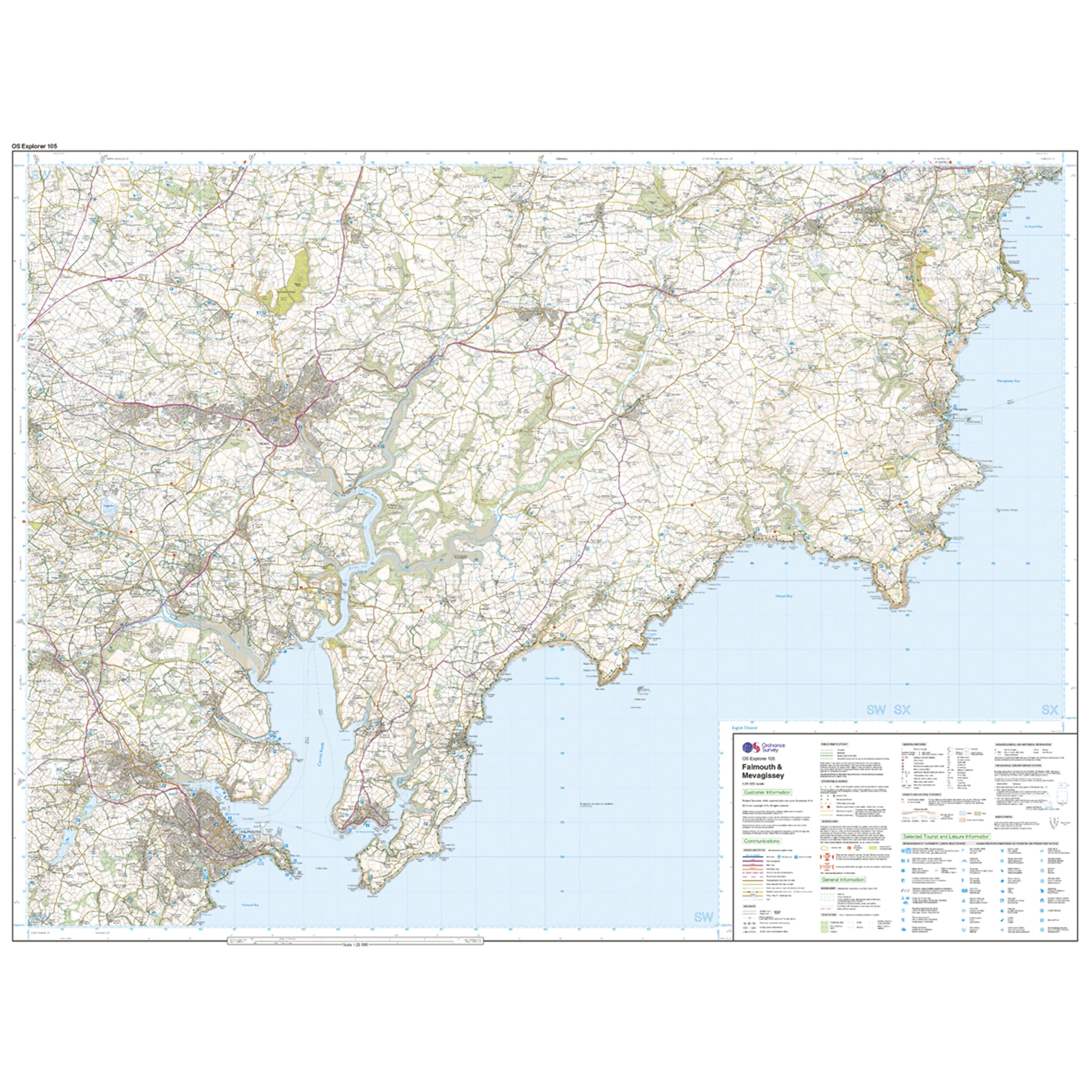 Explorer Active 105 Falmouth & Mevagissey Map With Digital Version - Image 3