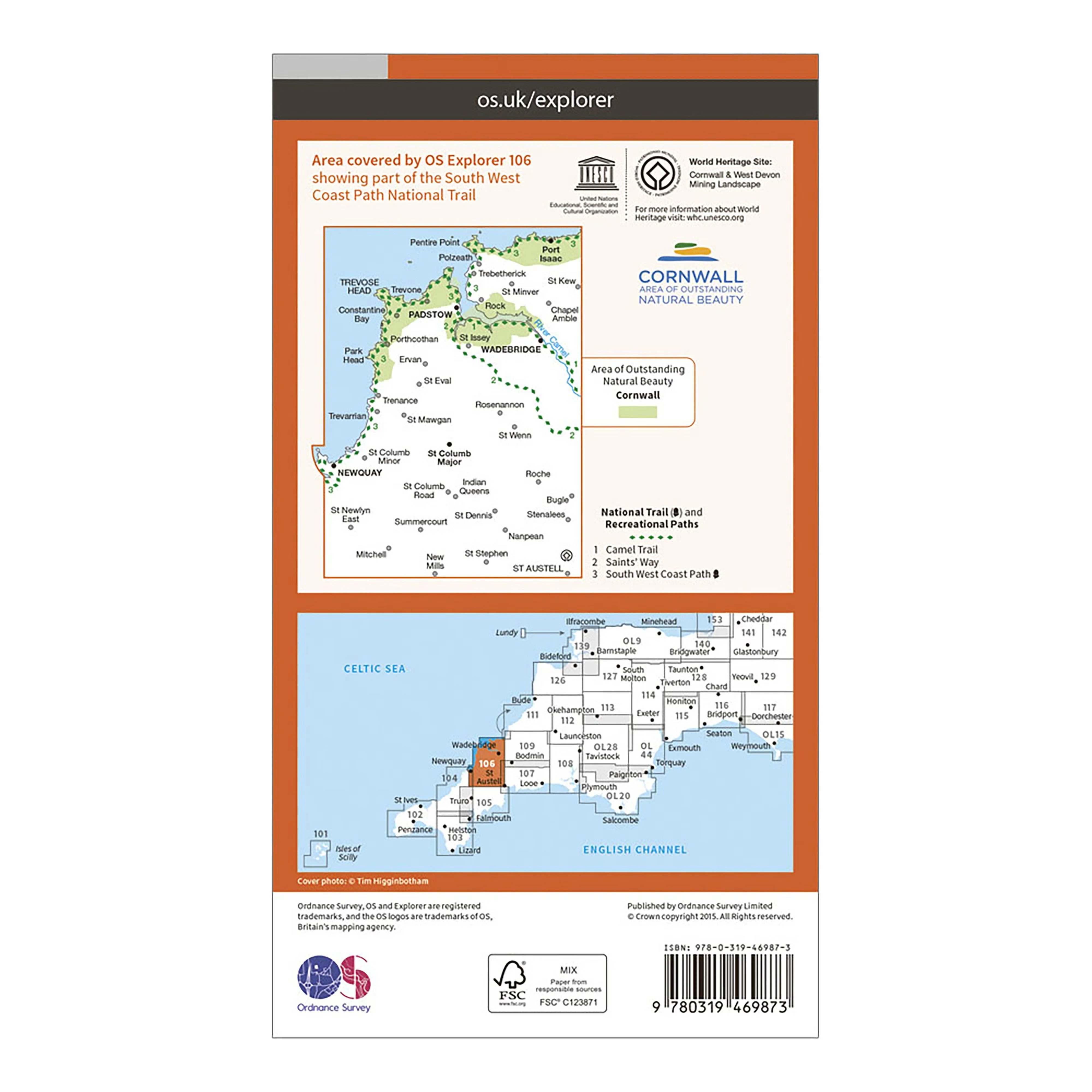 Explorer Active 106 Newquay & Padstow Map With Digital Version - Image 2