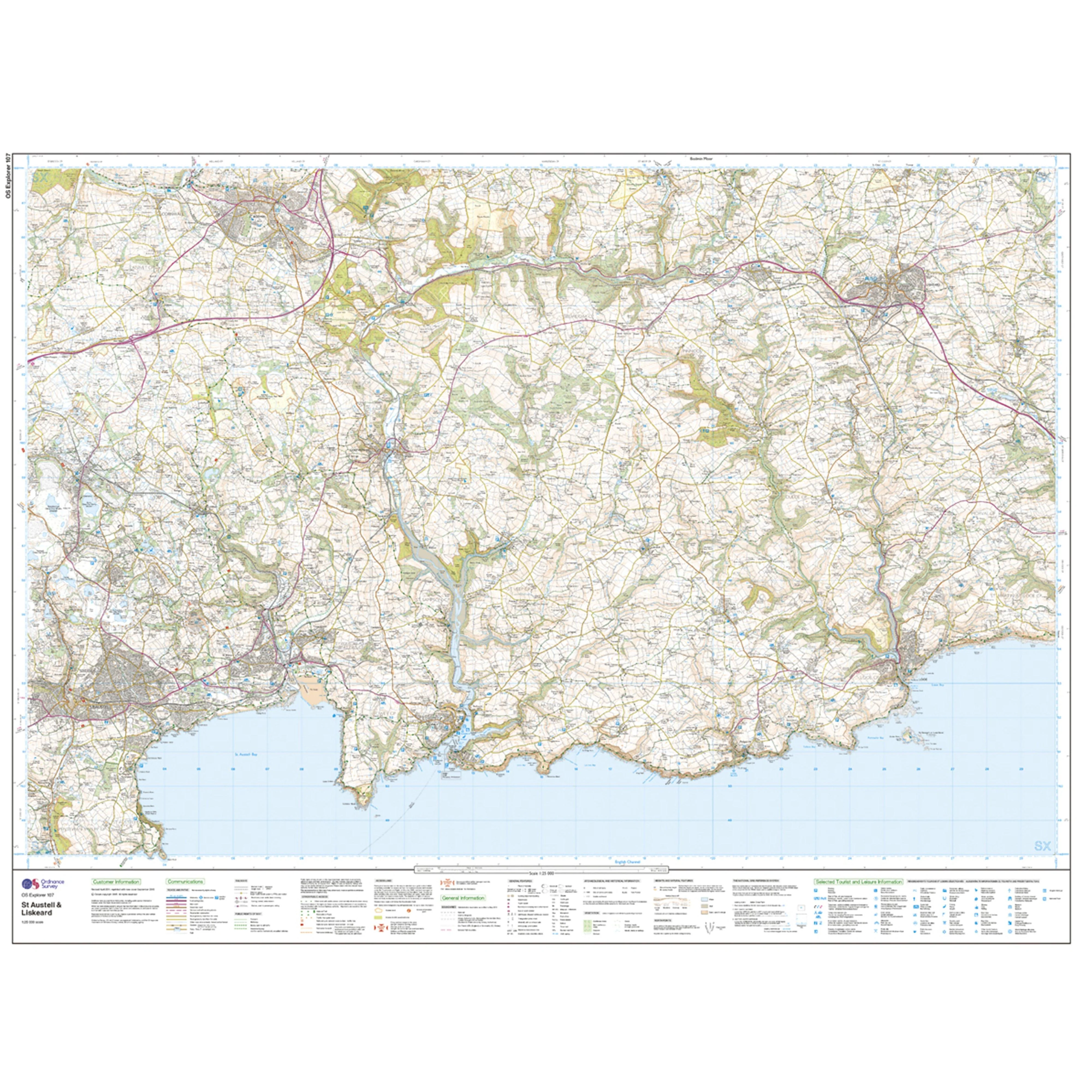 Explorer Active 107 St Austell & Liskeard Map With Digital Version - Image 3