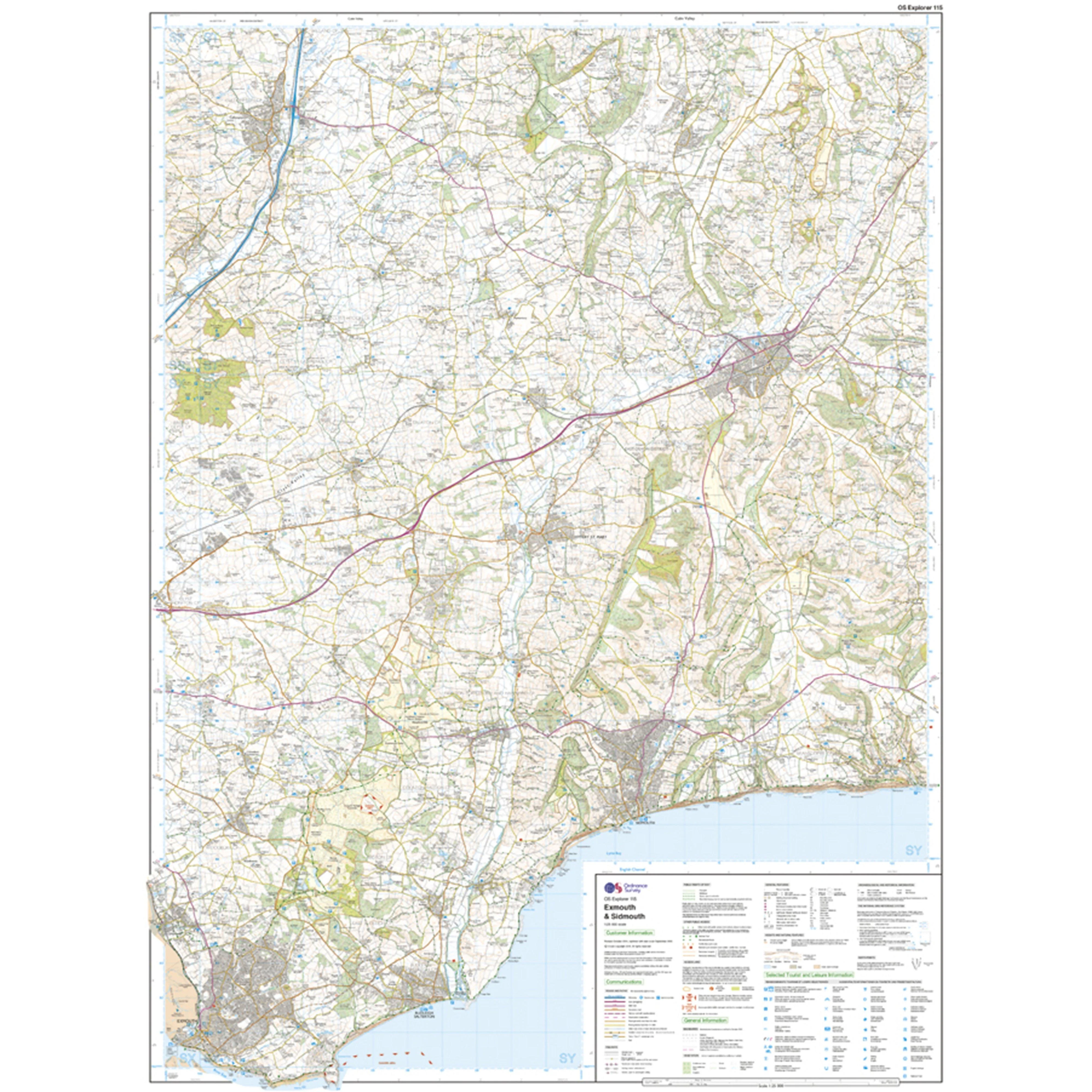 Explorer Active 115 Exmouth & Sidmouth Map With Digital Version - Image 3