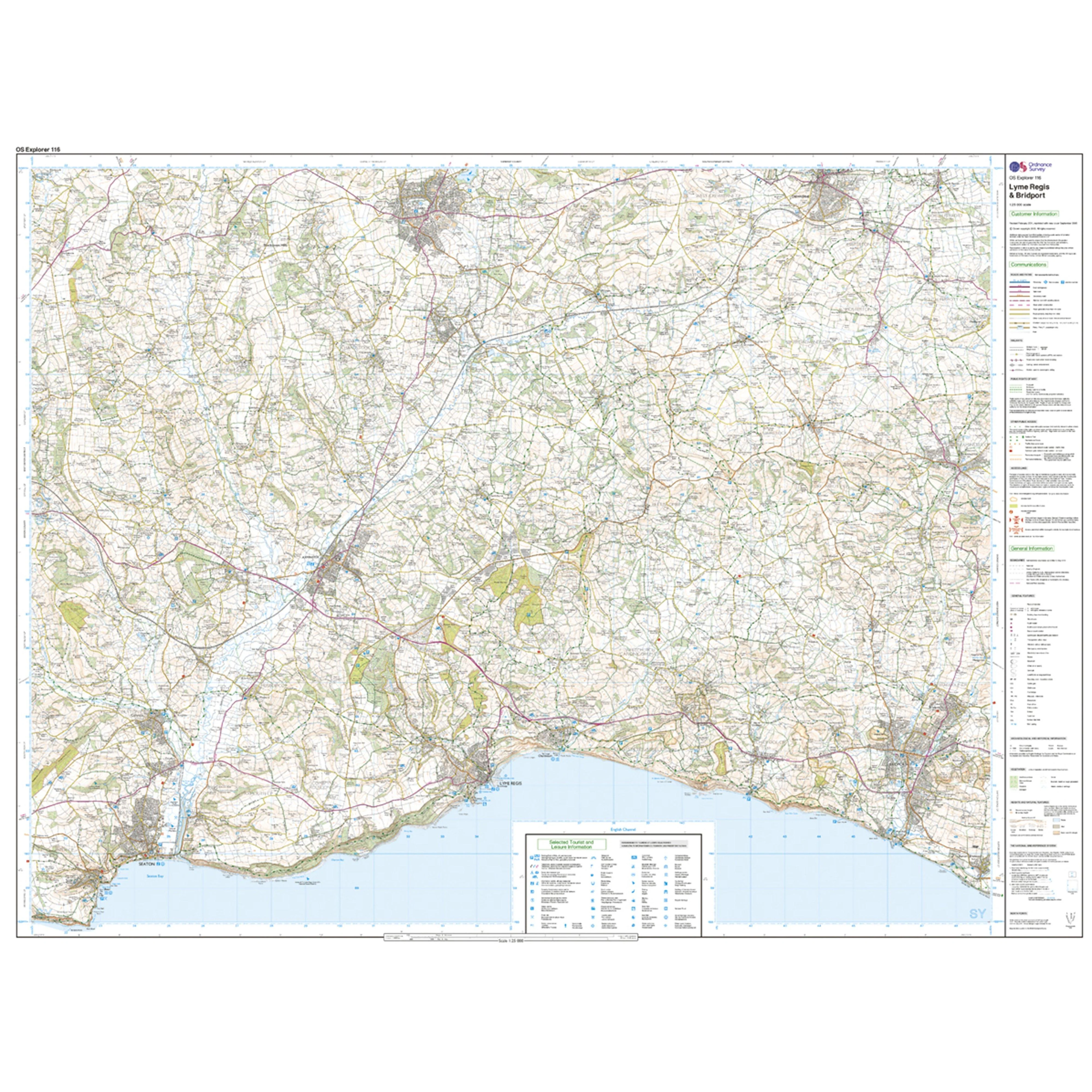 Explorer Active 116 Lyme Regis & Bridport Map With Digital Version - Image 3