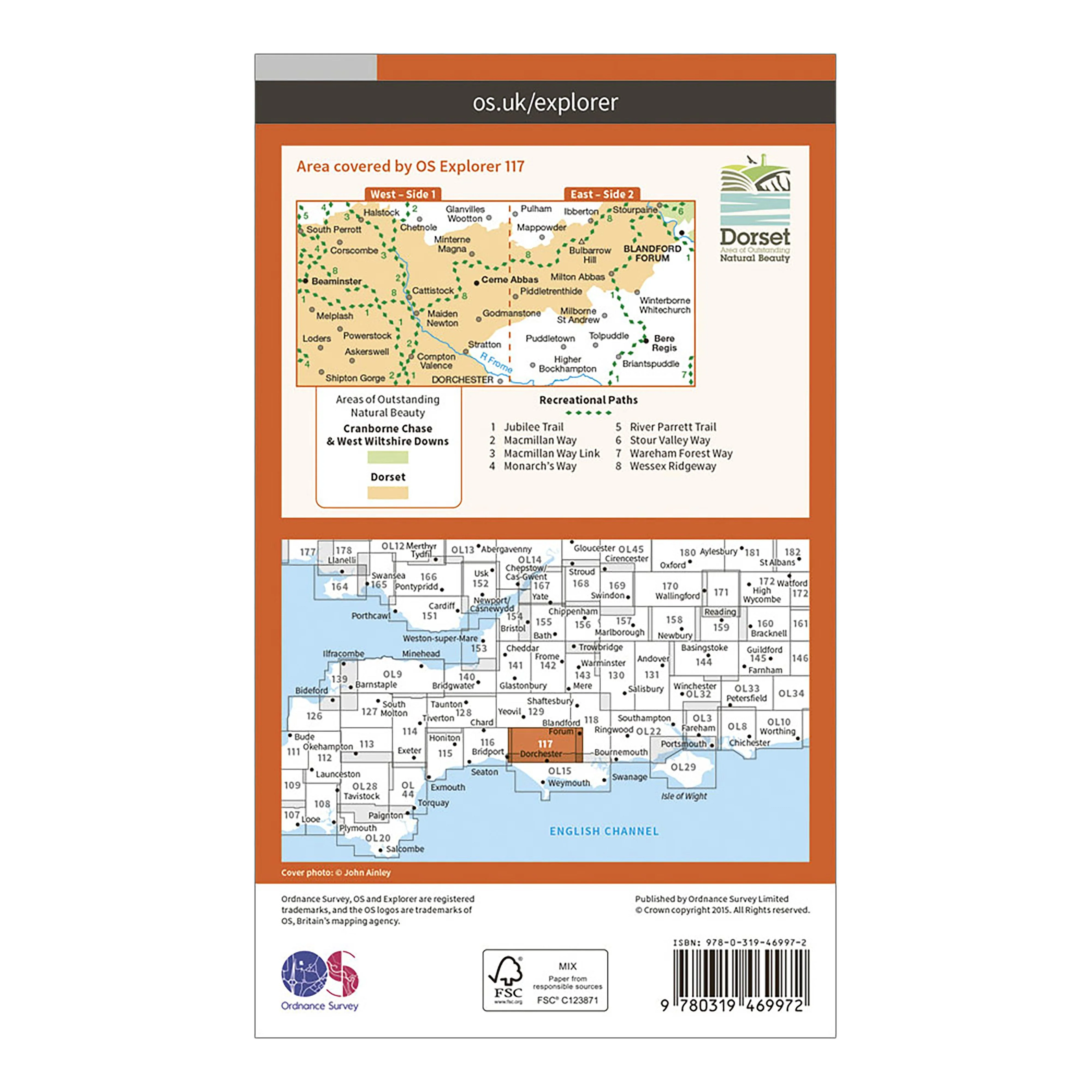 Explorer Active 117 Cerne Abbas & Bere Regis Map With Digital Version - Image 2