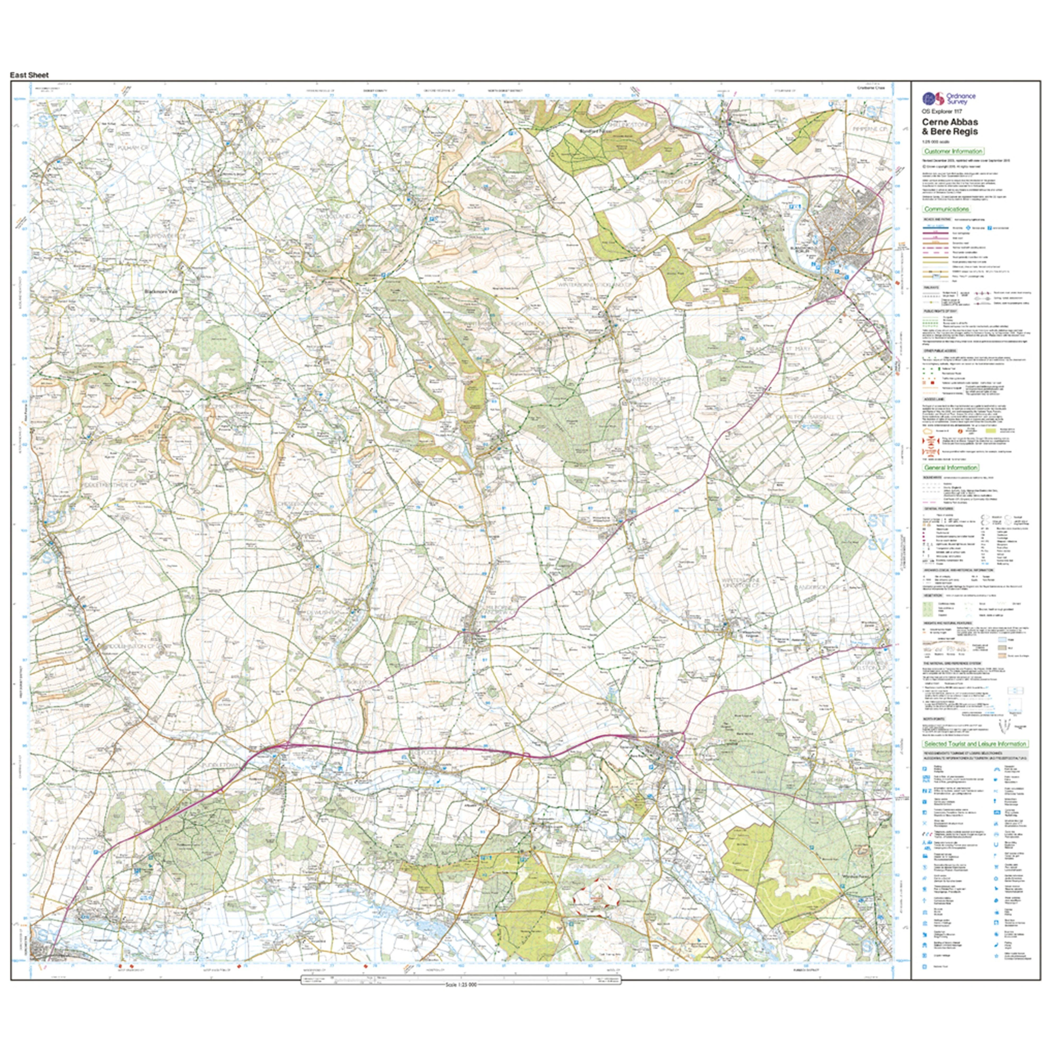 Explorer Active 117 Cerne Abbas & Bere Regis Map With Digital Version - Image 3