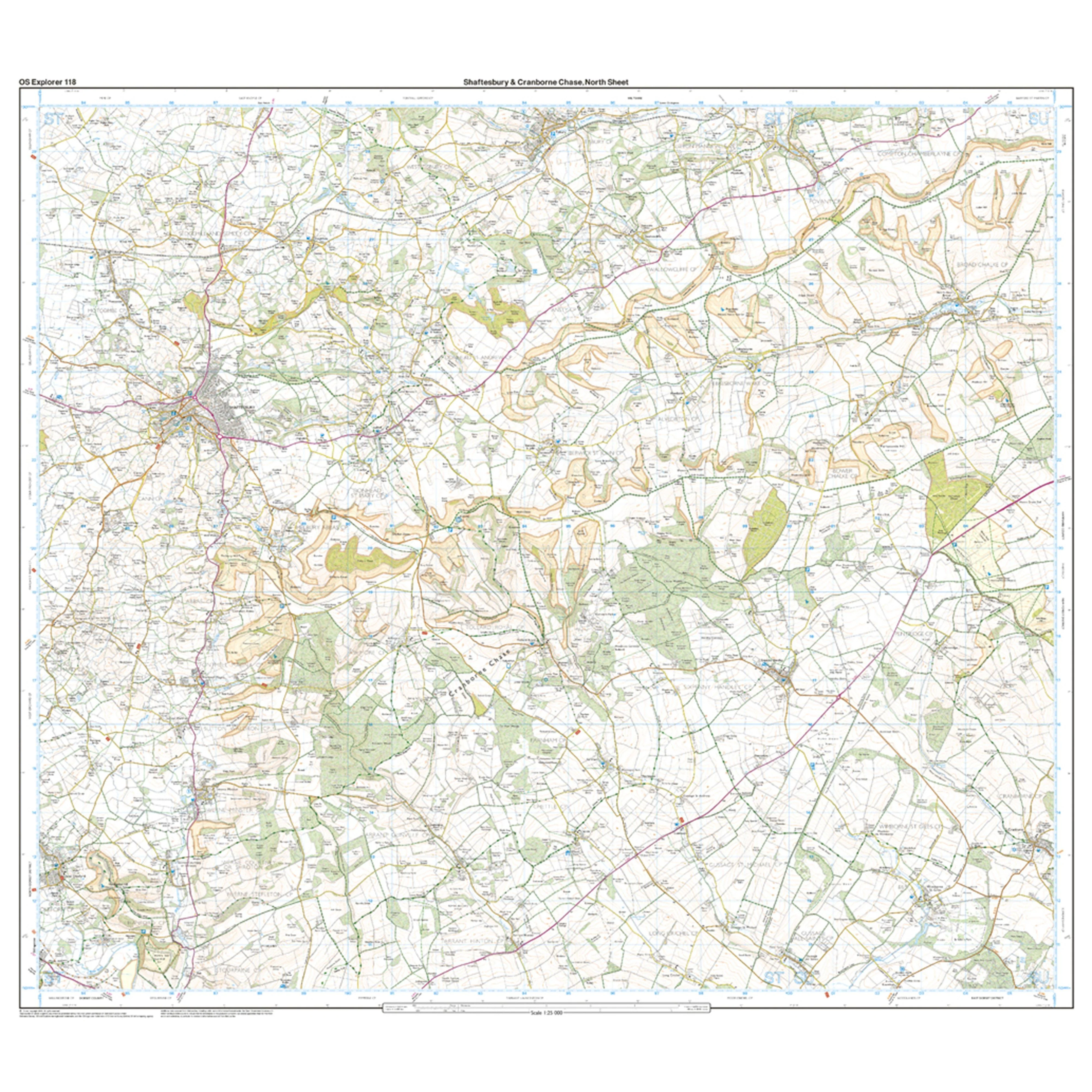 Explorer Active 118 Shaftesbury & Cranborne Chase Map With Digital Version - Image 3