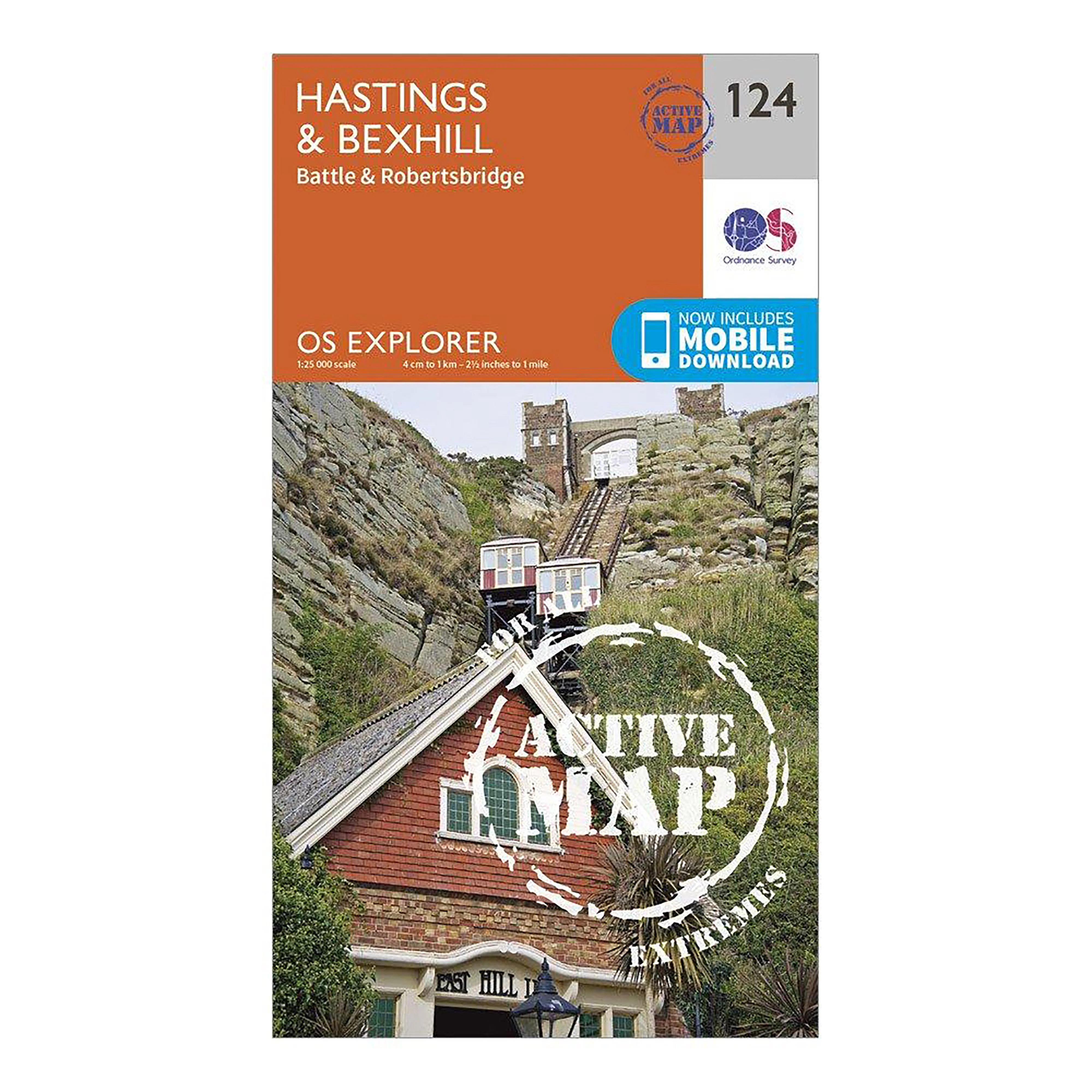 Explorer Active 124 Hastings & Bexhill Map With Digital Version - Image 4