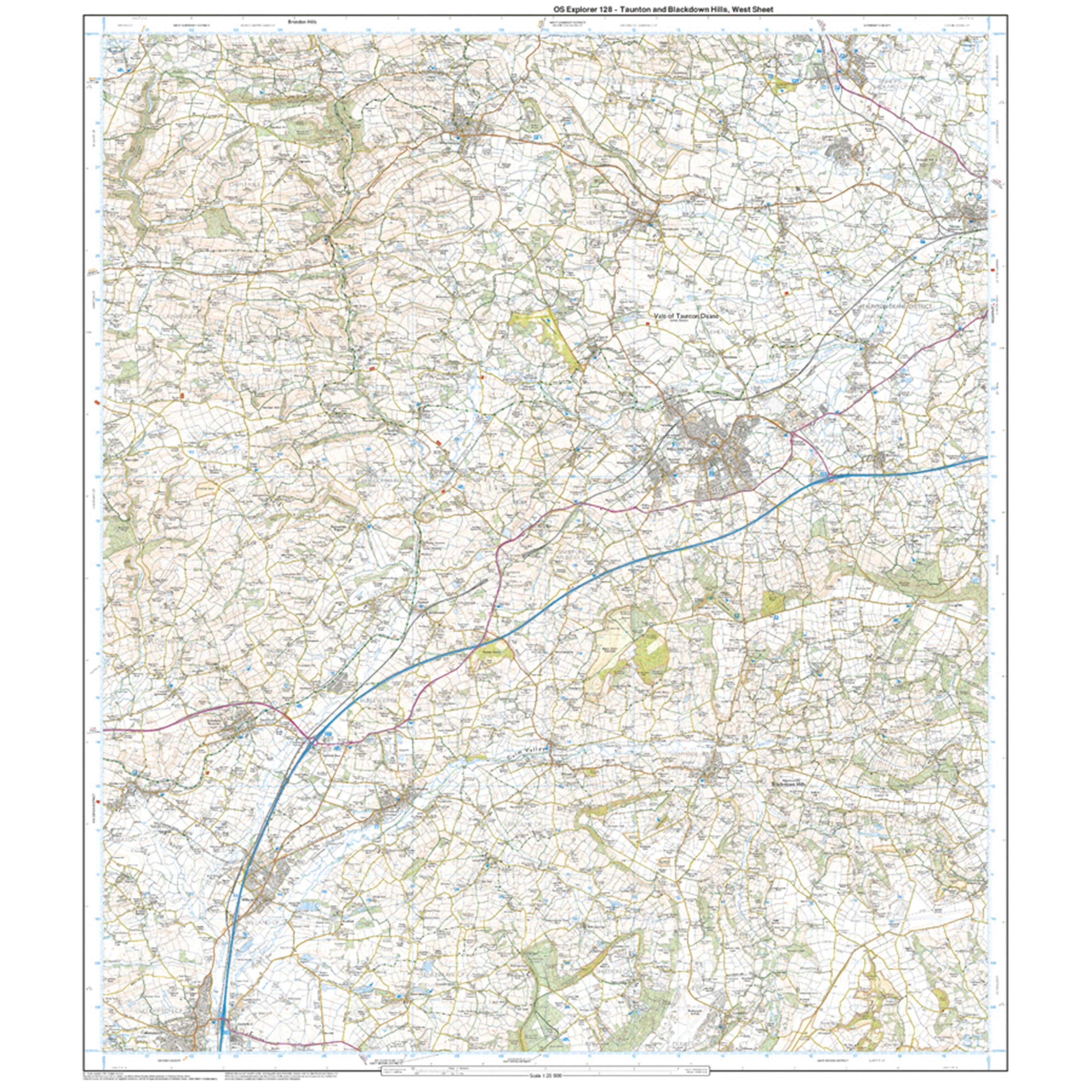 Explorer Active 128 Taunton & Blackdown Hills Map With Digital Version - Image 4