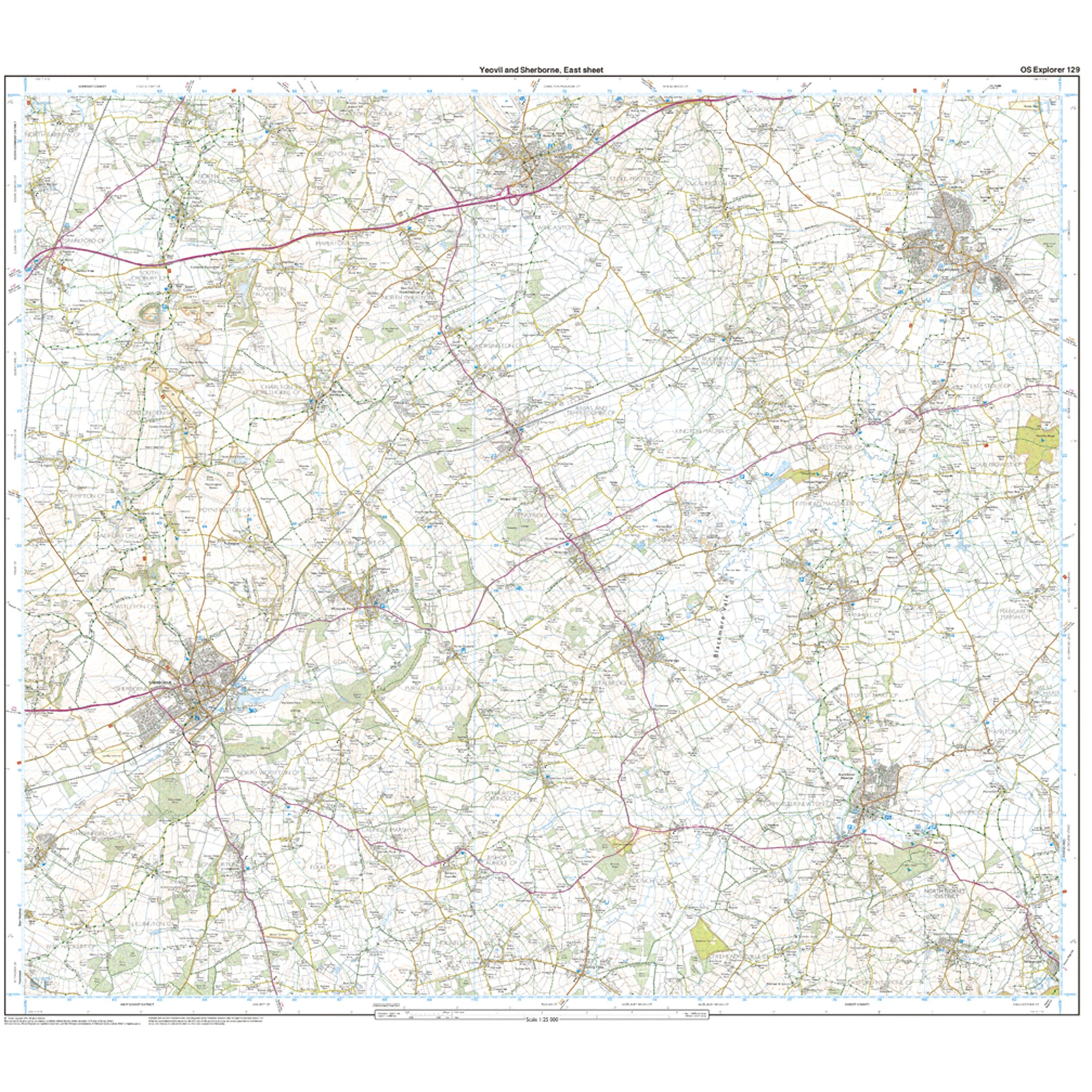 Explorer Active 129 Yeovil  Sherbourne Map With Digital Version - Image 3